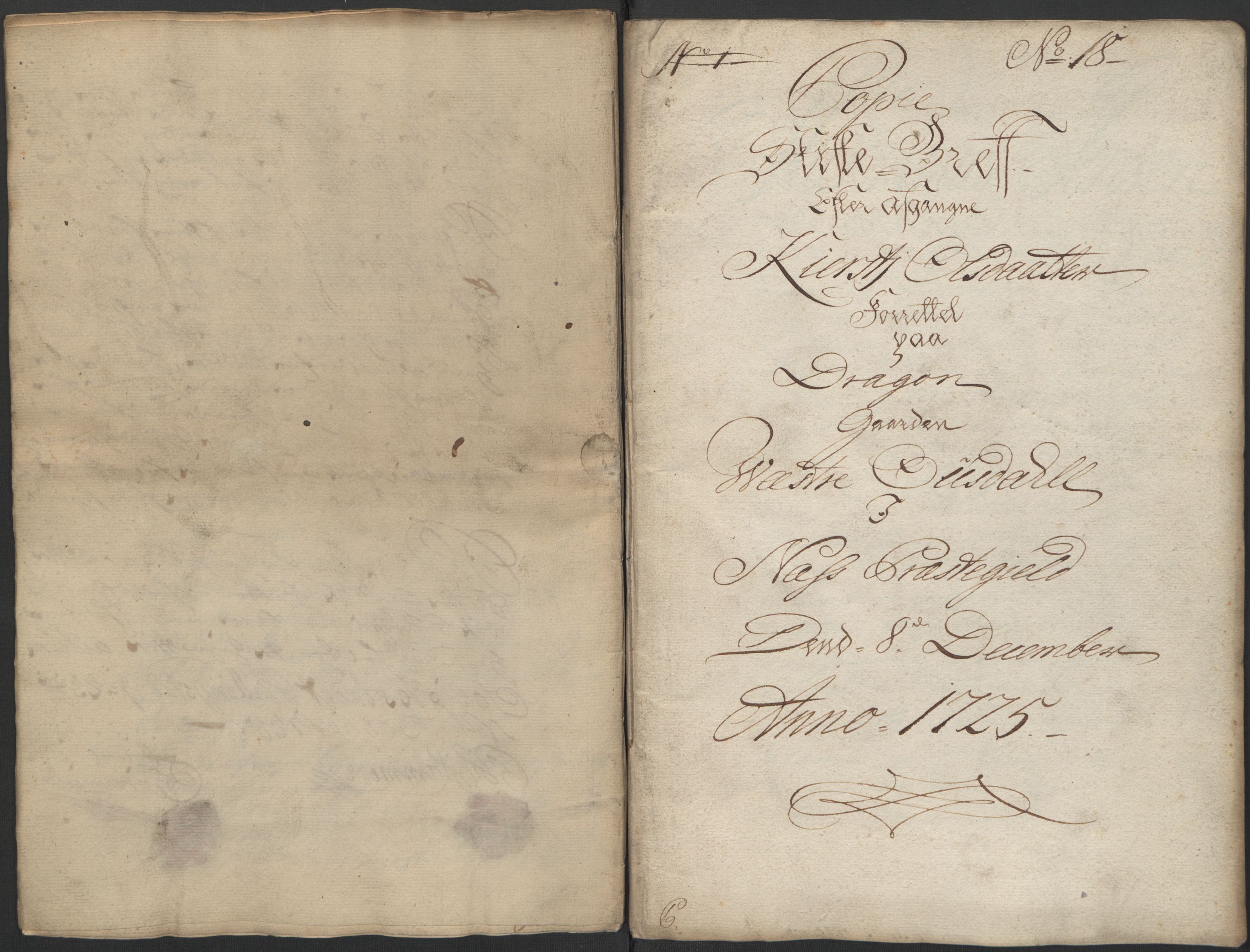 Forsvaret, Generalauditøren, AV/RA-RAFA-1772/F/Fj/Fjb/L0001: Skifter nr. 1 - 39. (1725, 1726), 1725-1726, s. 264