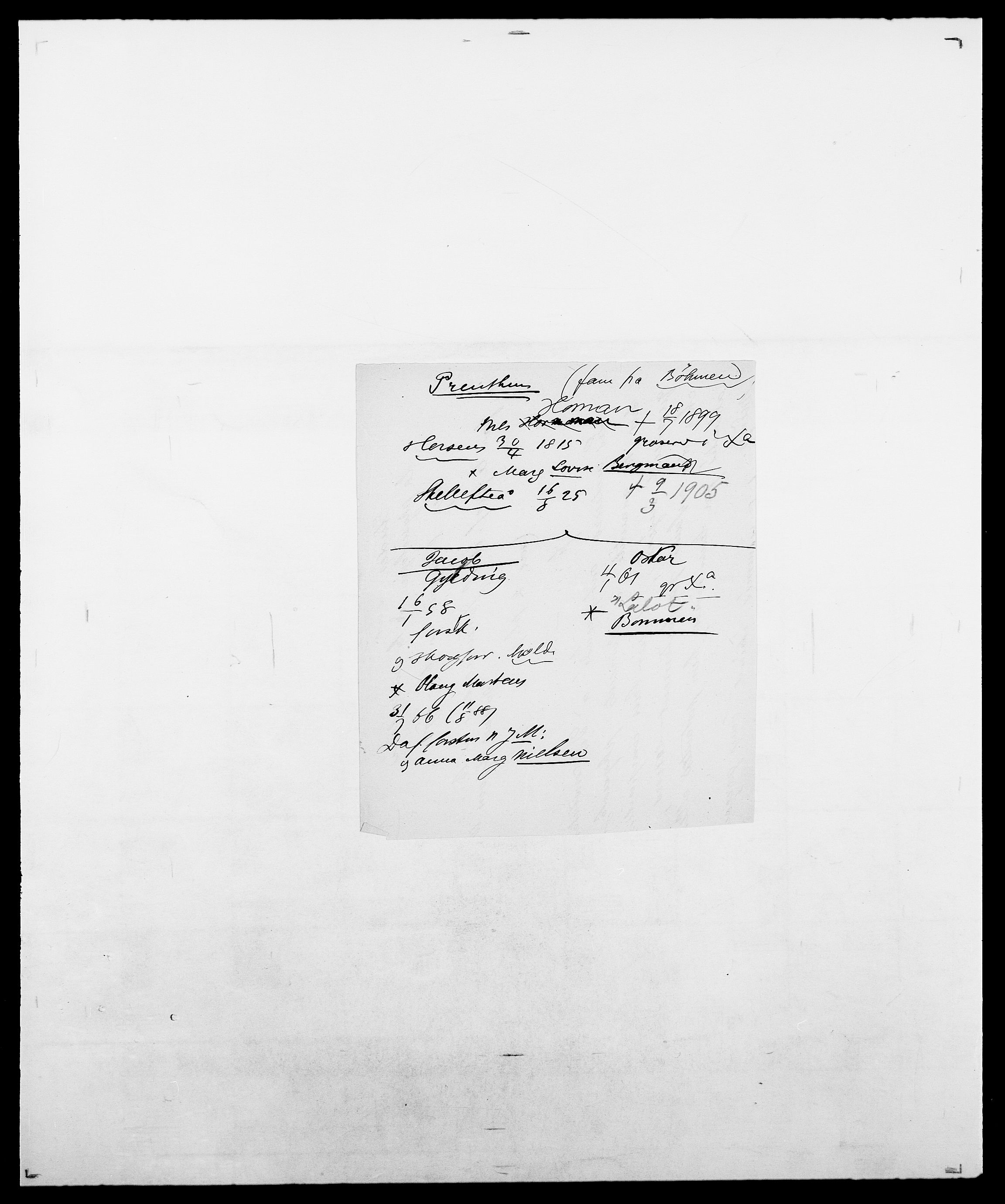 Delgobe, Charles Antoine - samling, AV/SAO-PAO-0038/D/Da/L0031: de Place - Raaum, s. 332