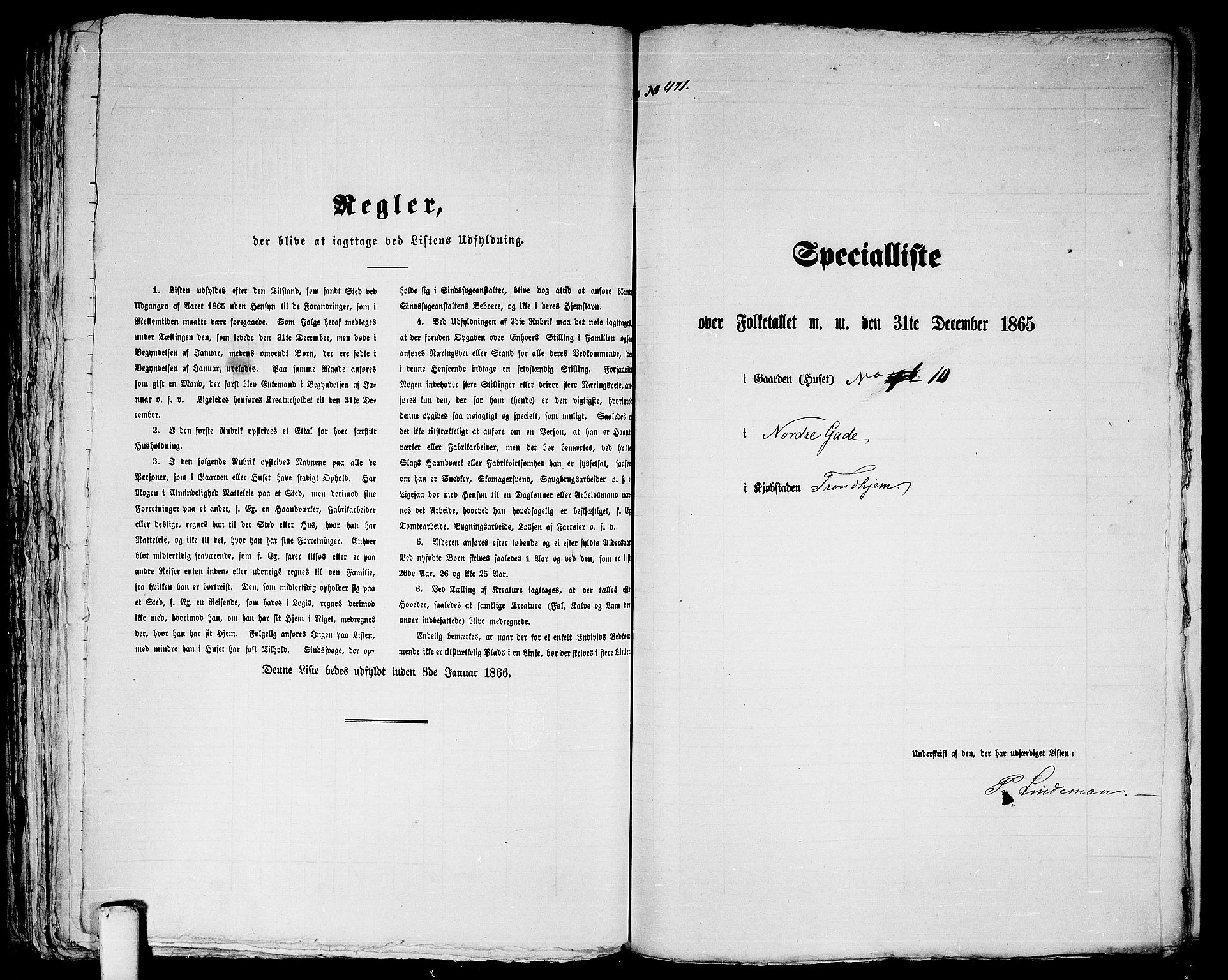 RA, Folketelling 1865 for 1601 Trondheim kjøpstad, 1865, s. 986