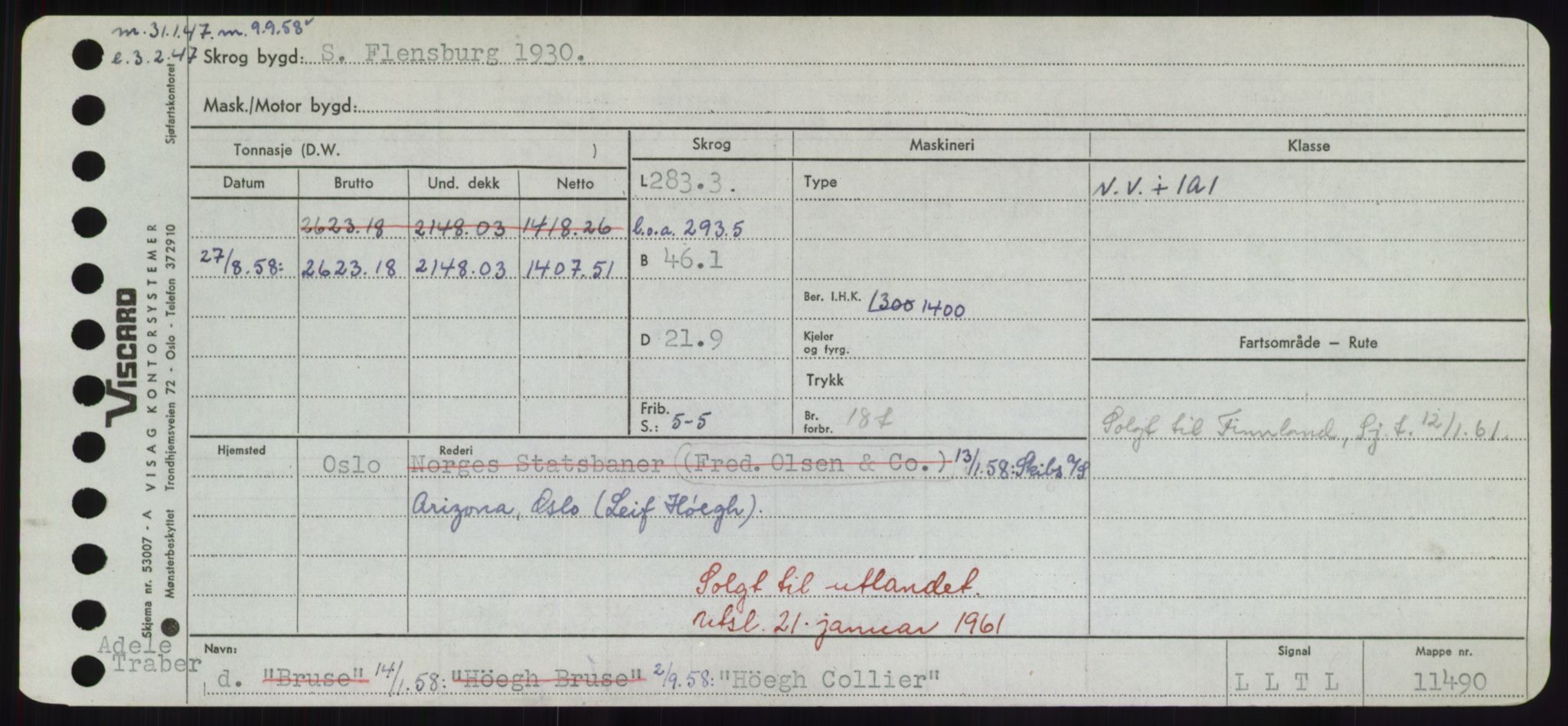 Sjøfartsdirektoratet med forløpere, Skipsmålingen, AV/RA-S-1627/H/Hd/L0017: Fartøy, Holi-Hå, s. 295