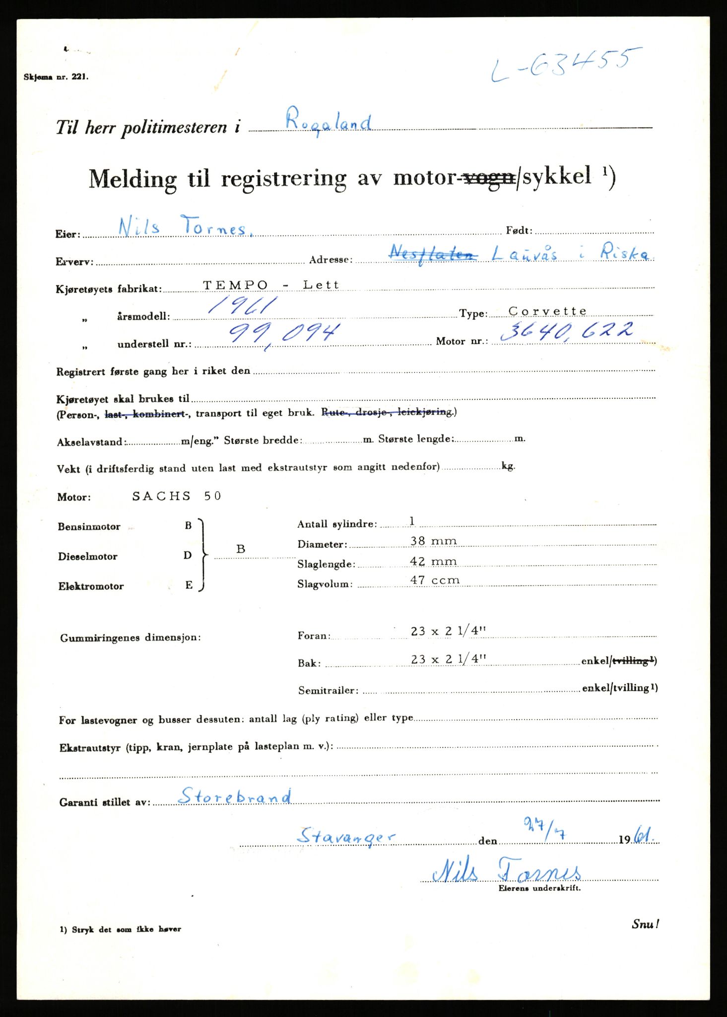 Stavanger trafikkstasjon, SAST/A-101942/0/F/L0063: L-62700 - L-63799, 1930-1971, s. 1967