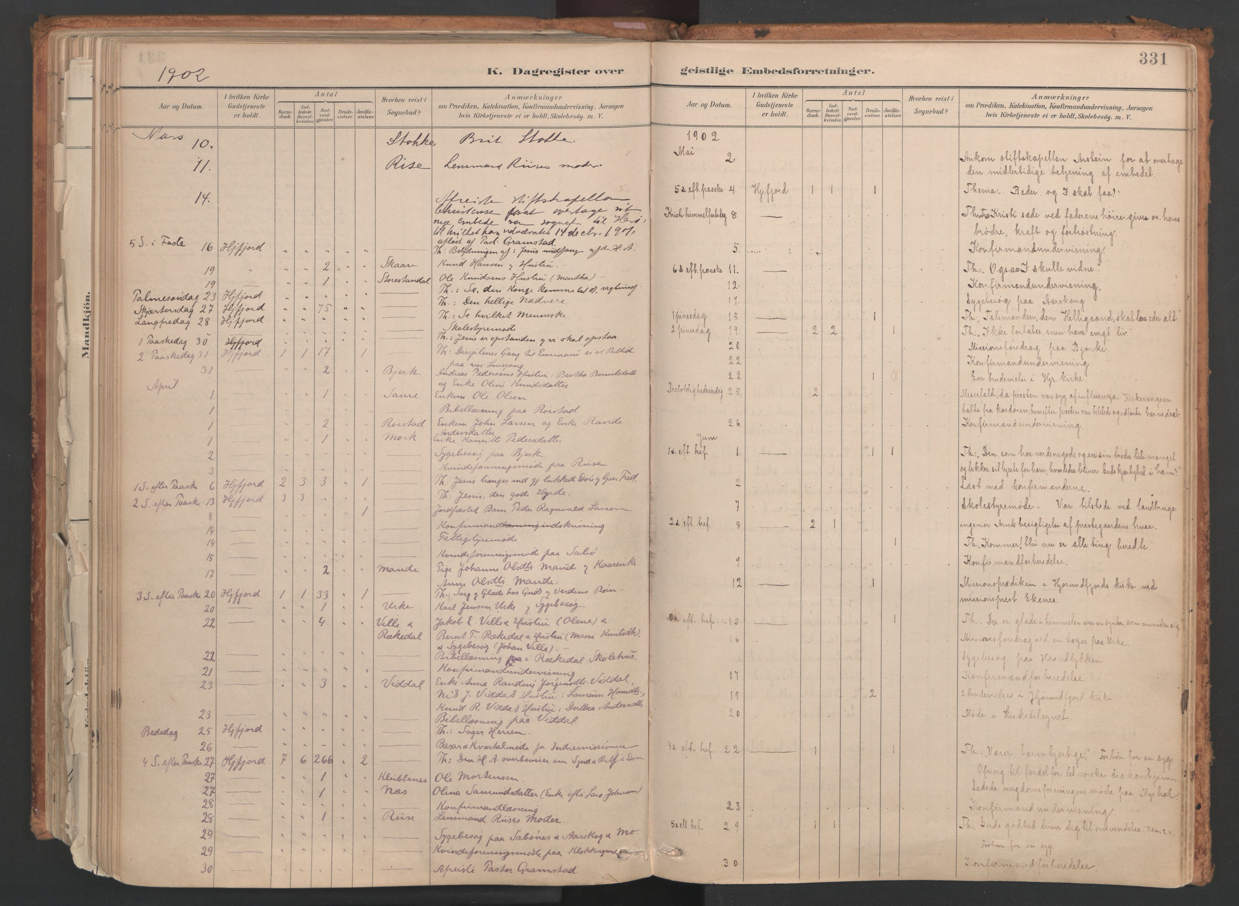 Ministerialprotokoller, klokkerbøker og fødselsregistre - Møre og Romsdal, SAT/A-1454/515/L0211: Ministerialbok nr. 515A07, 1886-1910, s. 331