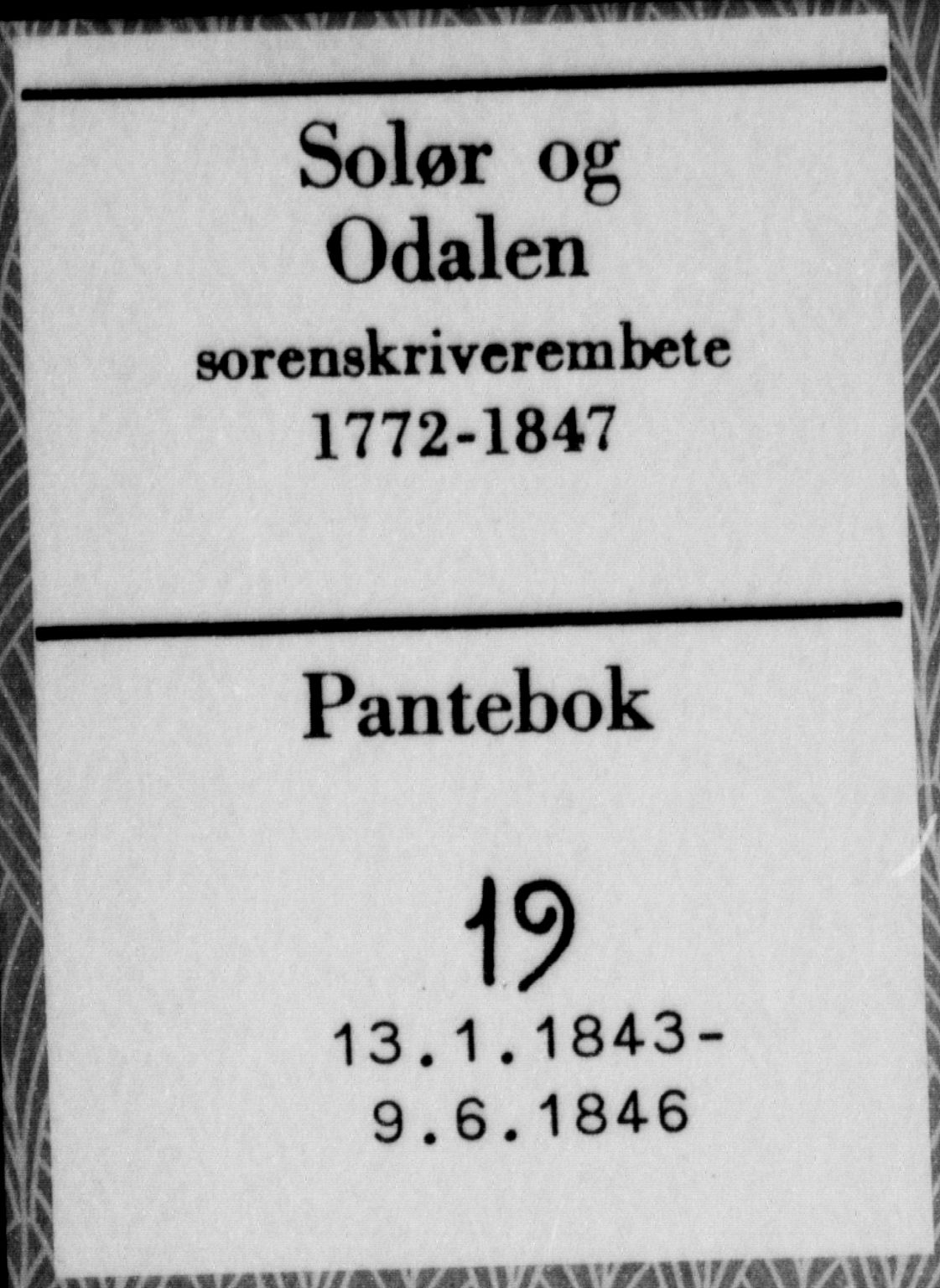 Solør og Odalen sorenskriveri, SAH/TING-026/H/Hb/L0019: Pantebok nr. 19, 1843-1846