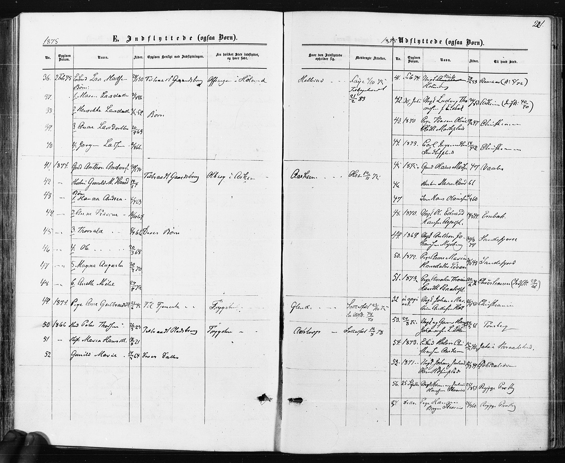 Spydeberg prestekontor Kirkebøker, AV/SAO-A-10924/F/Fa/L0007: Ministerialbok nr. I 7, 1875-1885, s. 221