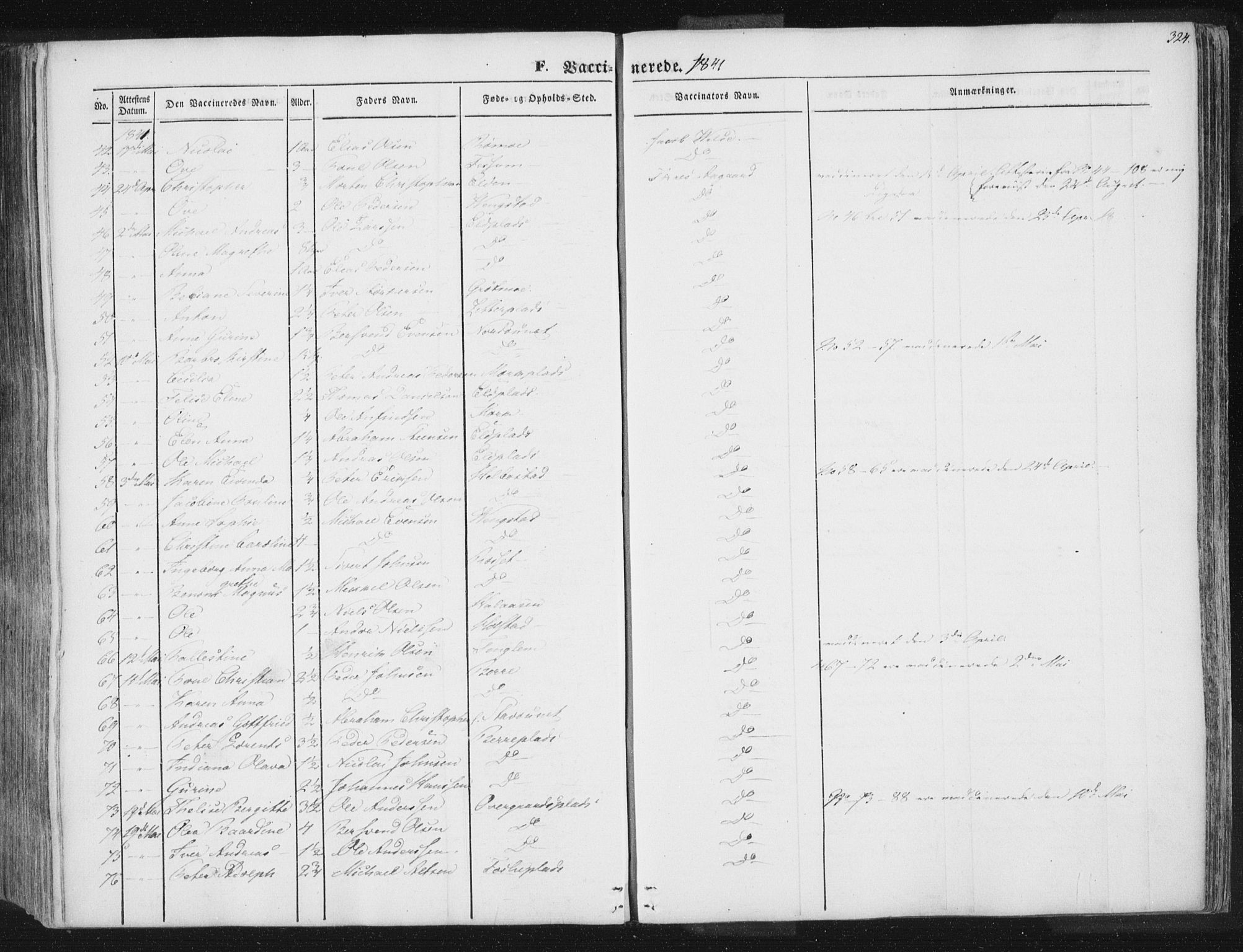 Ministerialprotokoller, klokkerbøker og fødselsregistre - Nord-Trøndelag, SAT/A-1458/741/L0392: Ministerialbok nr. 741A06, 1836-1848, s. 324