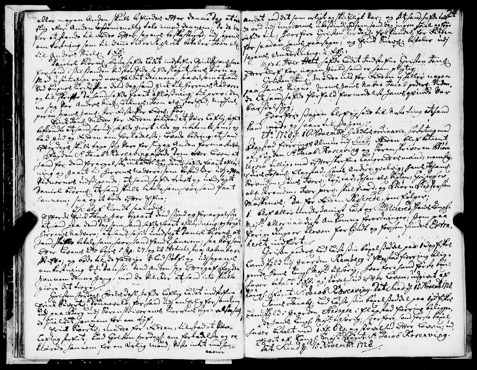 Lofoten sorenskriveri, SAT/A-0017/1/1/1A/L0003: Tingbok, 1726-1796, s. 23b-24a