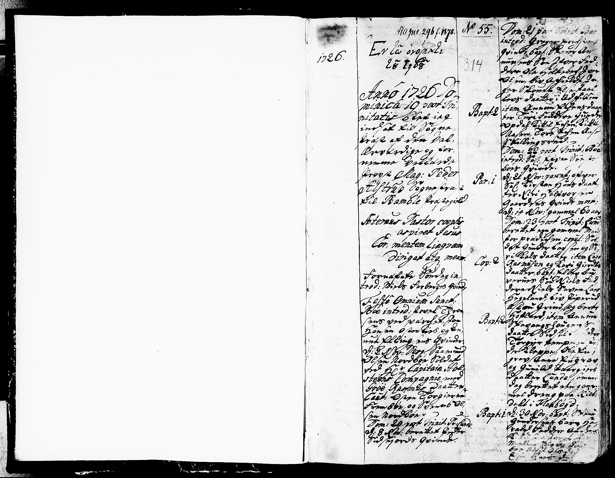 Bø kirkebøker, AV/SAKO-A-257/F/Fa/L0002: Ministerialbok nr. 2, 1726-1732
