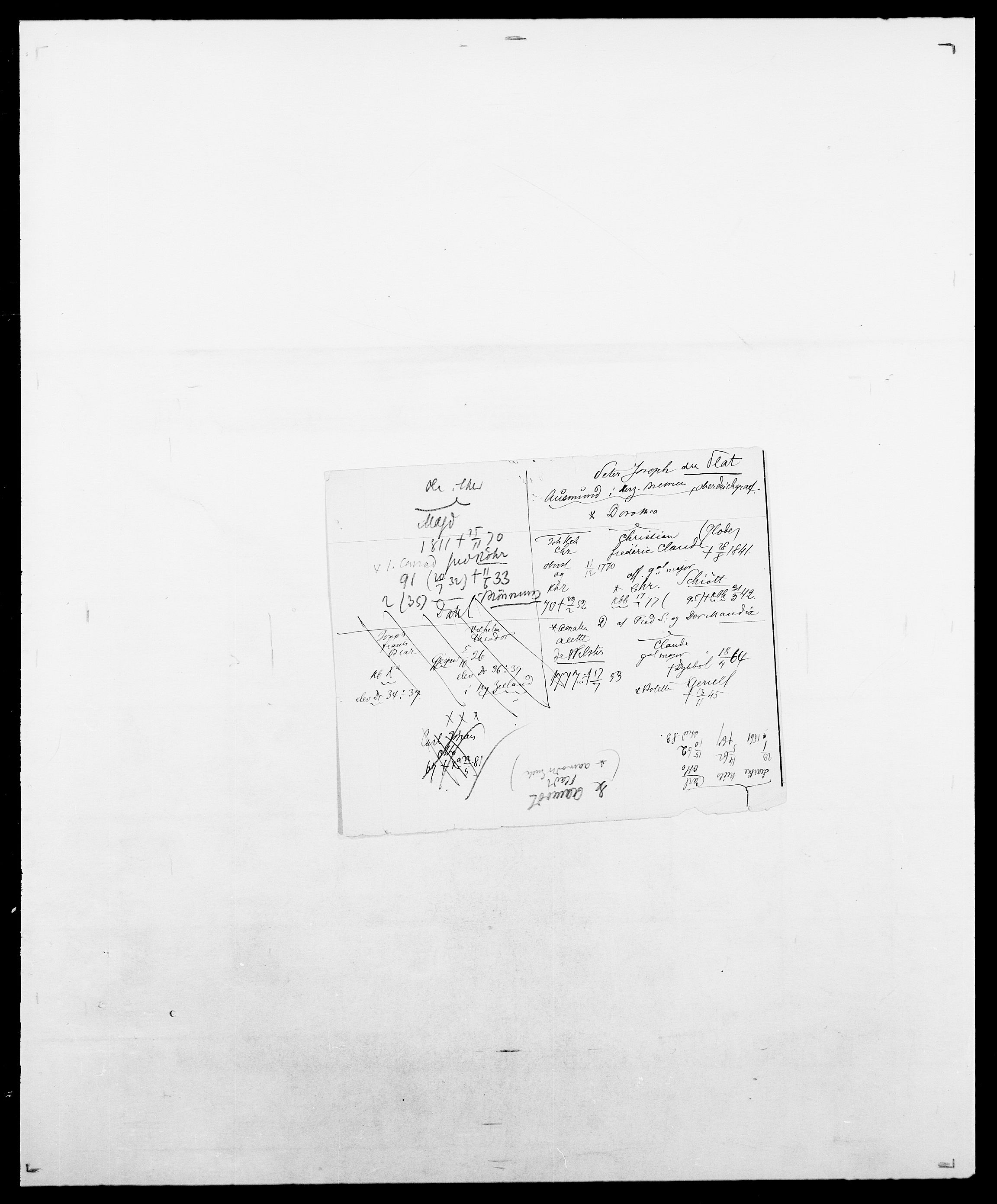 Delgobe, Charles Antoine - samling, AV/SAO-PAO-0038/D/Da/L0031: de Place - Raaum, s. 18