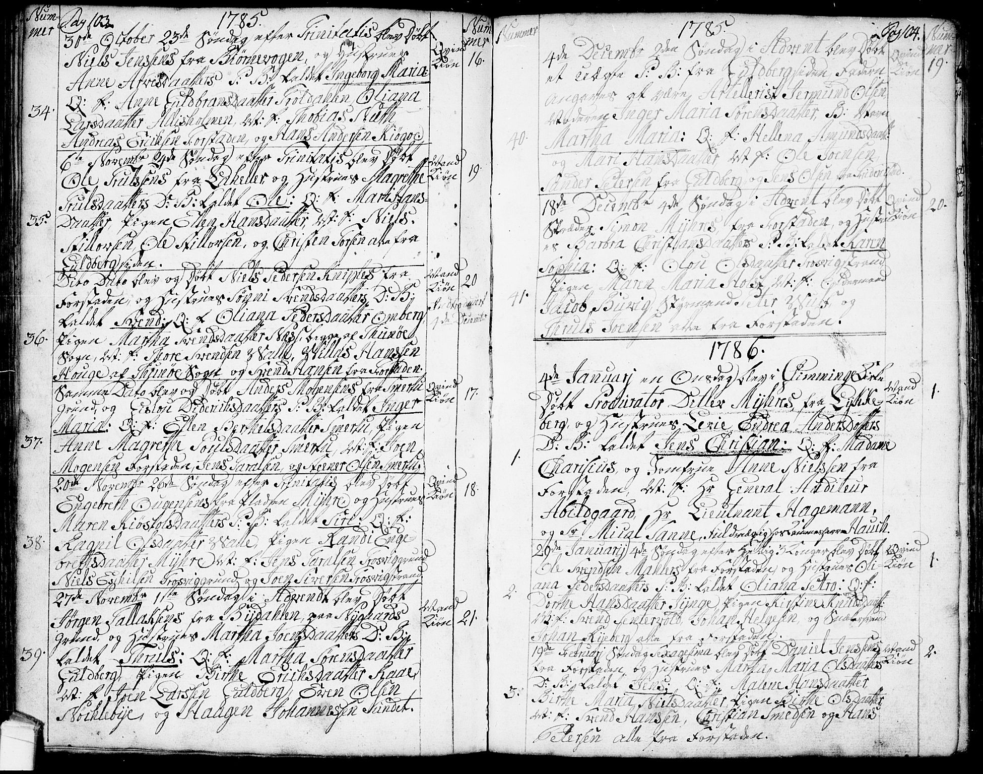 Glemmen prestekontor Kirkebøker, AV/SAO-A-10908/F/Fa/L0002: Ministerialbok nr. 2, 1771-1803, s. 103-104