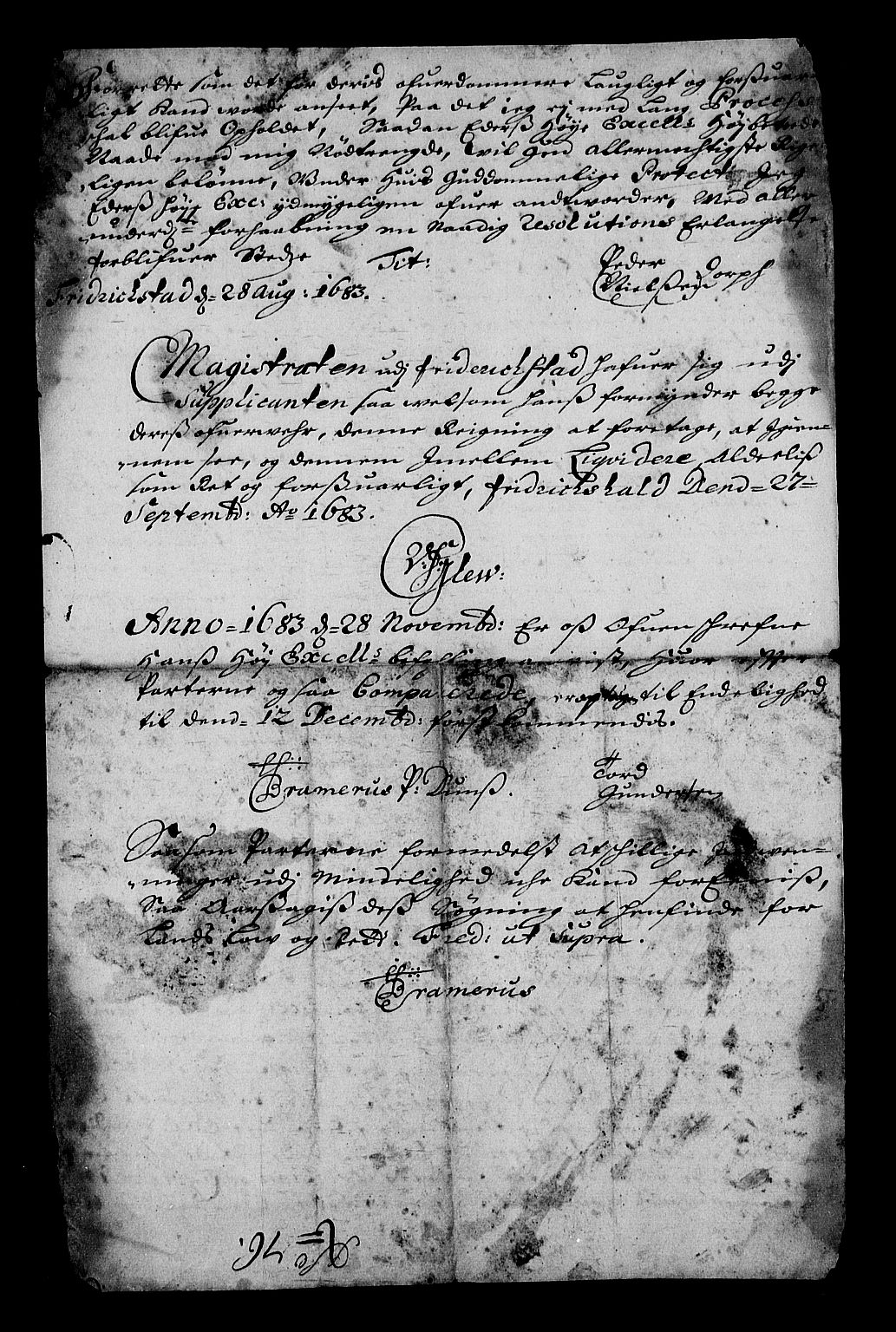 Stattholderembetet 1572-1771, AV/RA-EA-2870/Af/L0001: Avskrifter av vedlegg til originale supplikker, nummerert i samsvar med supplikkbøkene, 1683-1687, s. 8