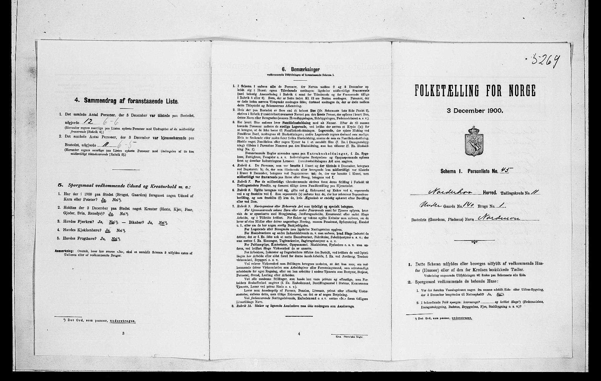 RA, Folketelling 1900 for 0613 Norderhov herred, 1900, s. 2552