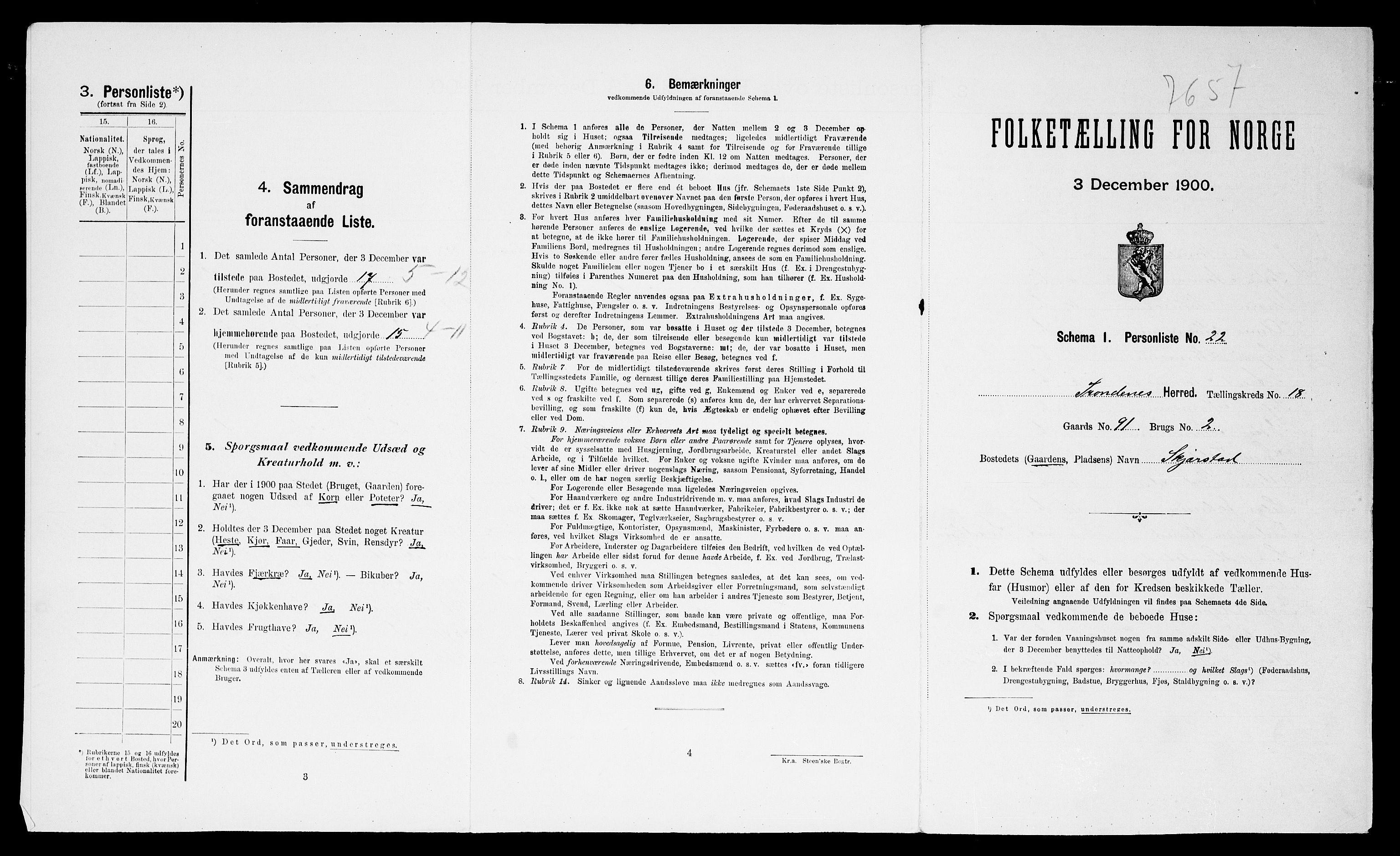 SATØ, Folketelling 1900 for 1914 Trondenes herred, 1900, s. 2330
