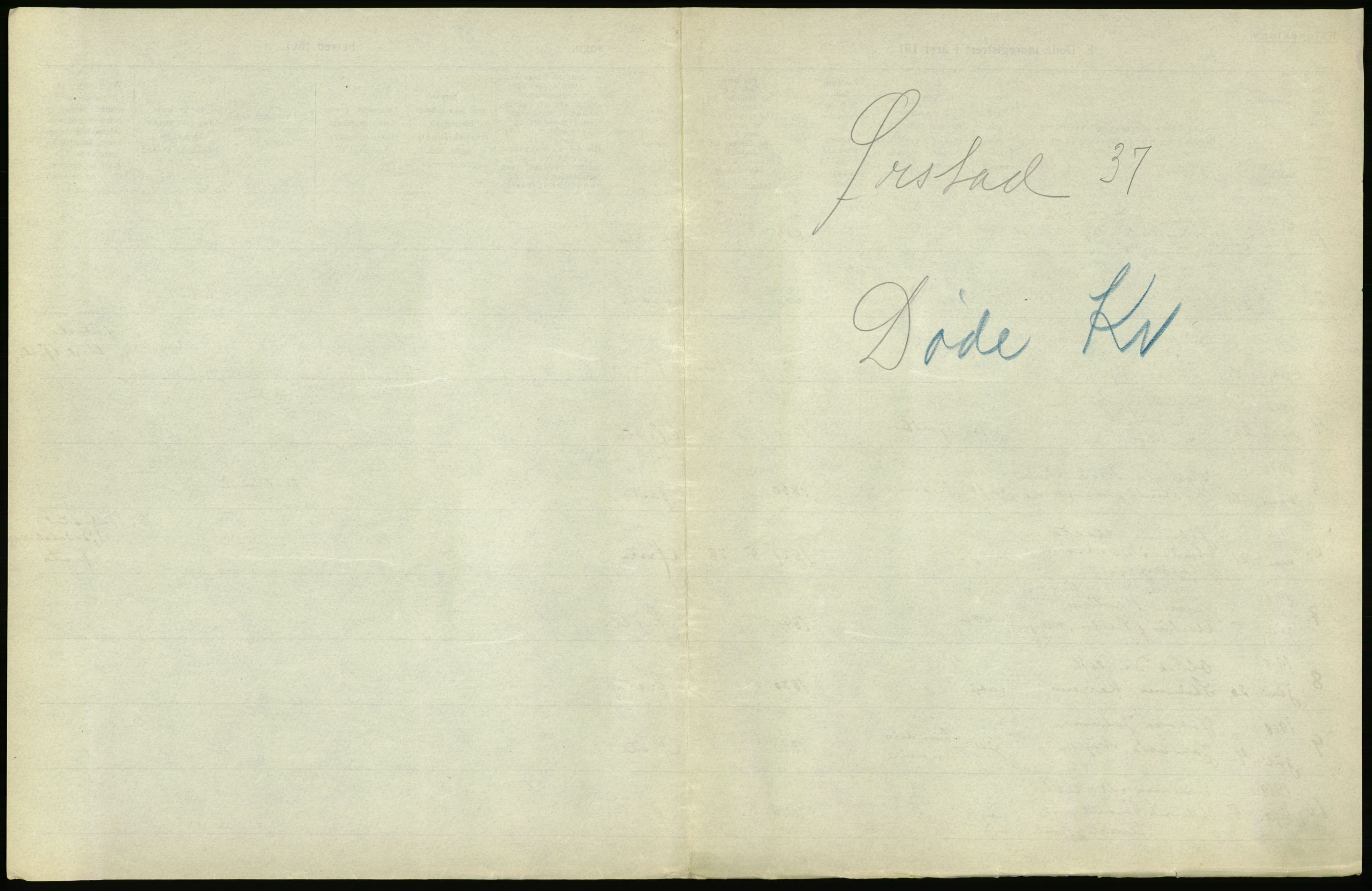 Statistisk sentralbyrå, Sosiodemografiske emner, Befolkning, AV/RA-S-2228/D/Df/Dfb/Dfbh/L0045: Møre fylke: Døde. Bygder og byer., 1918, s. 43