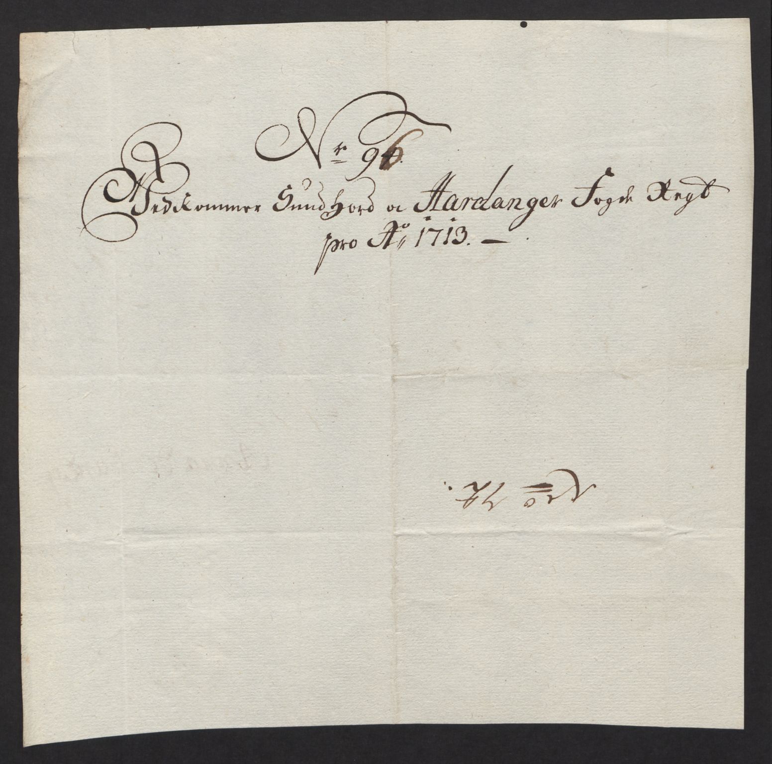 Rentekammeret inntil 1814, Reviderte regnskaper, Fogderegnskap, RA/EA-4092/R48/L2989: Fogderegnskap Sunnhordland og Hardanger, 1713, s. 455
