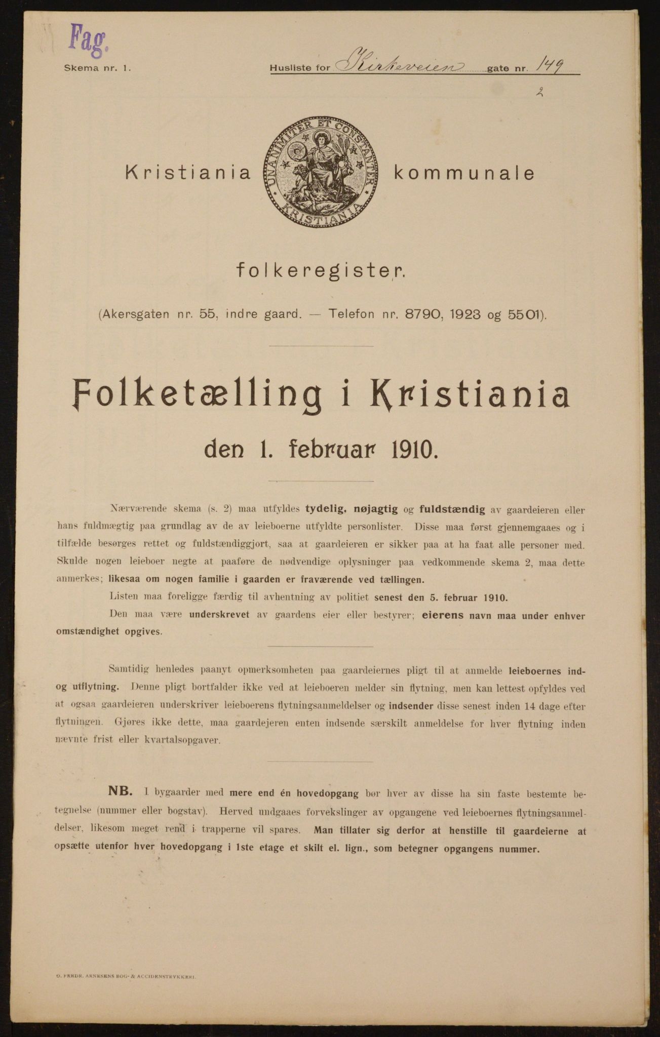 OBA, Kommunal folketelling 1.2.1910 for Kristiania, 1910, s. 49797