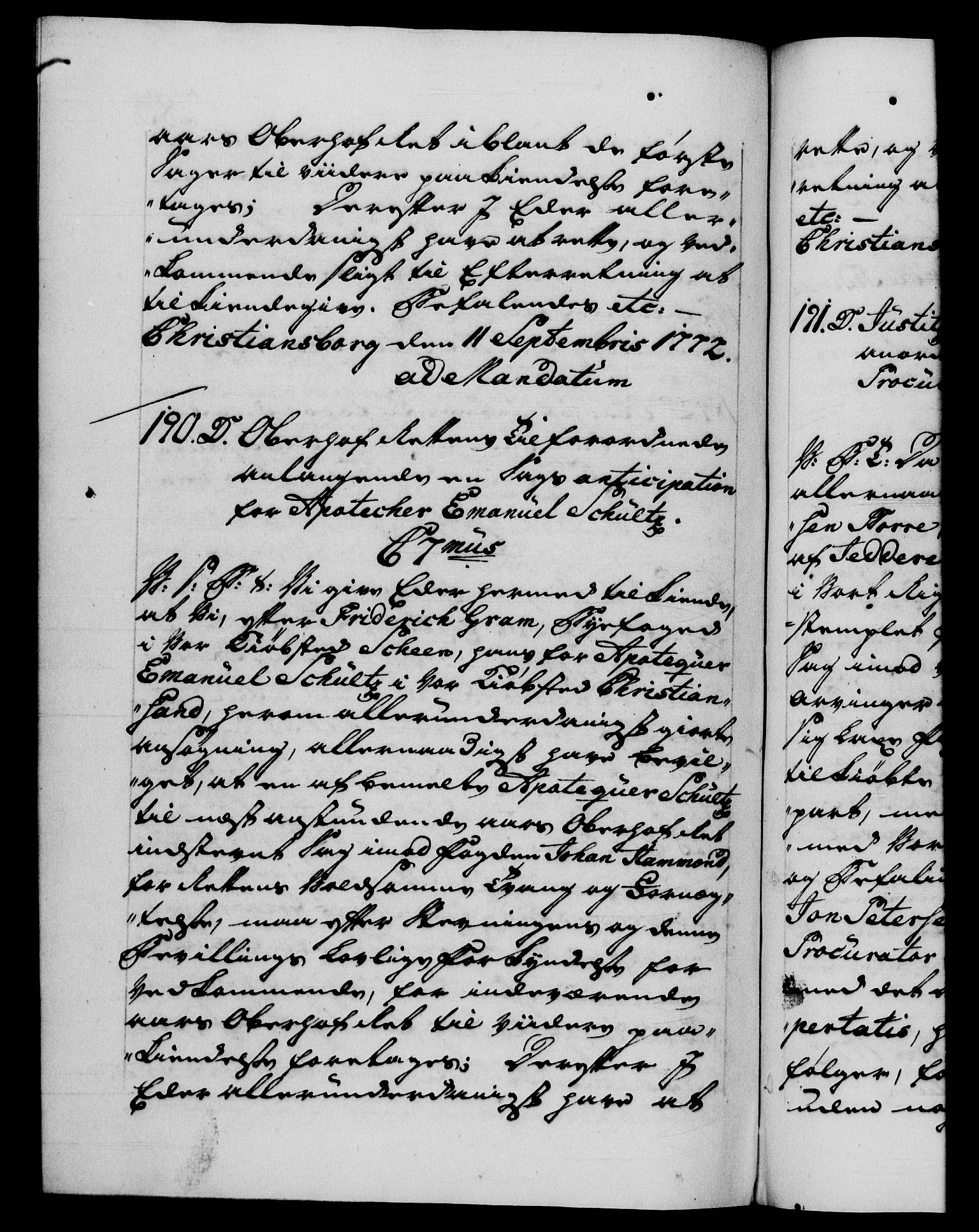Danske Kanselli 1572-1799, AV/RA-EA-3023/F/Fc/Fca/Fcab/L0040: Norske tegnelser "Norske eller 3. depts. missiver", 1771-1773, s. 283b
