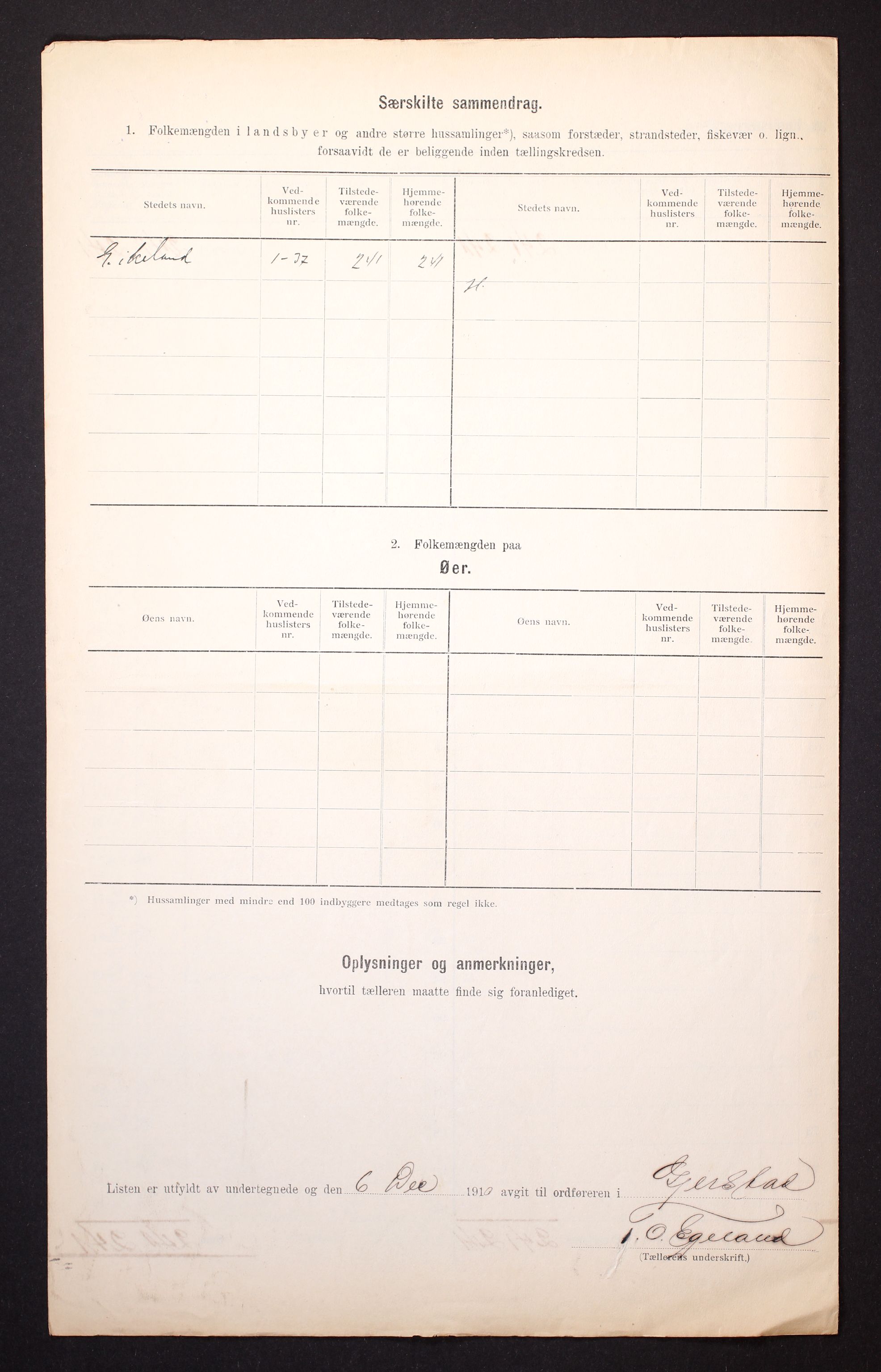 RA, Folketelling 1910 for 0911 Gjerstad herred, 1910, s. 8