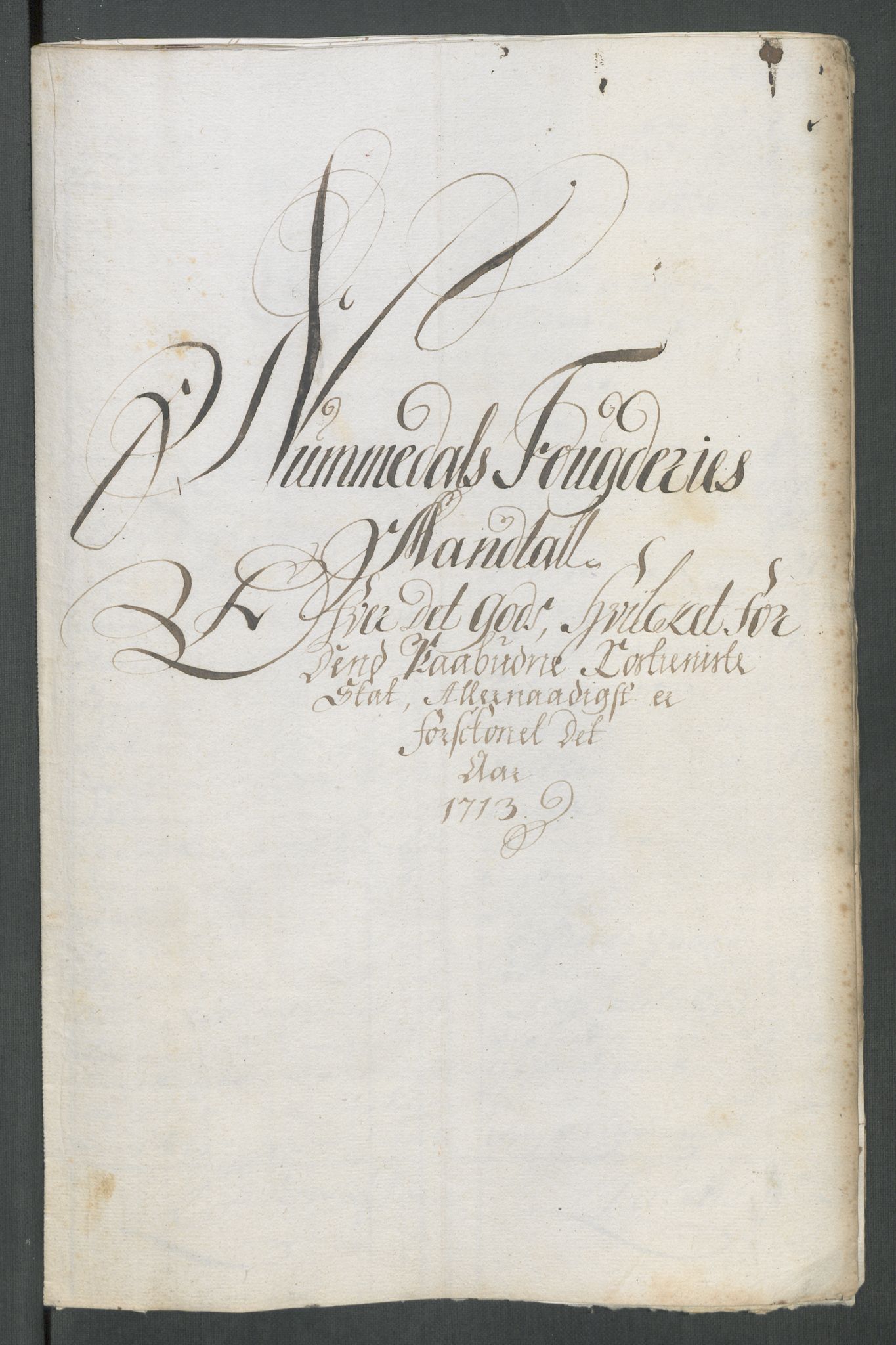 Rentekammeret inntil 1814, Reviderte regnskaper, Fogderegnskap, RA/EA-4092/R64/L4434: Fogderegnskap Namdal, 1713, s. 83