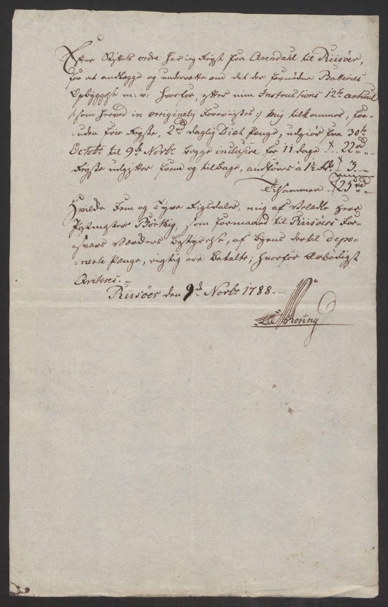 Danske Kanselli 1800-1814, AV/RA-EA-3024/K/Kk/Kka/Kkac/L0236: Kjøpstadregnskap Øster Risør, 1801-1804, s. 65