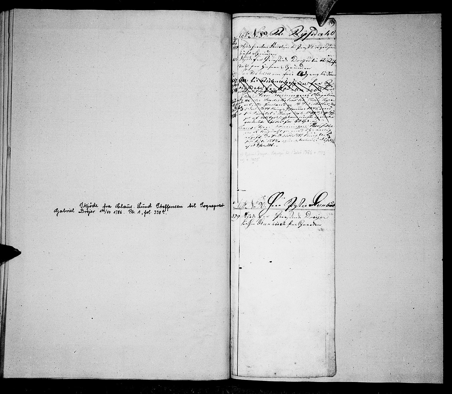 Molde byfogd, SAT/A-0025/2/2A/L0001: Panteregister nr. 1, 1790-1823, s. 43
