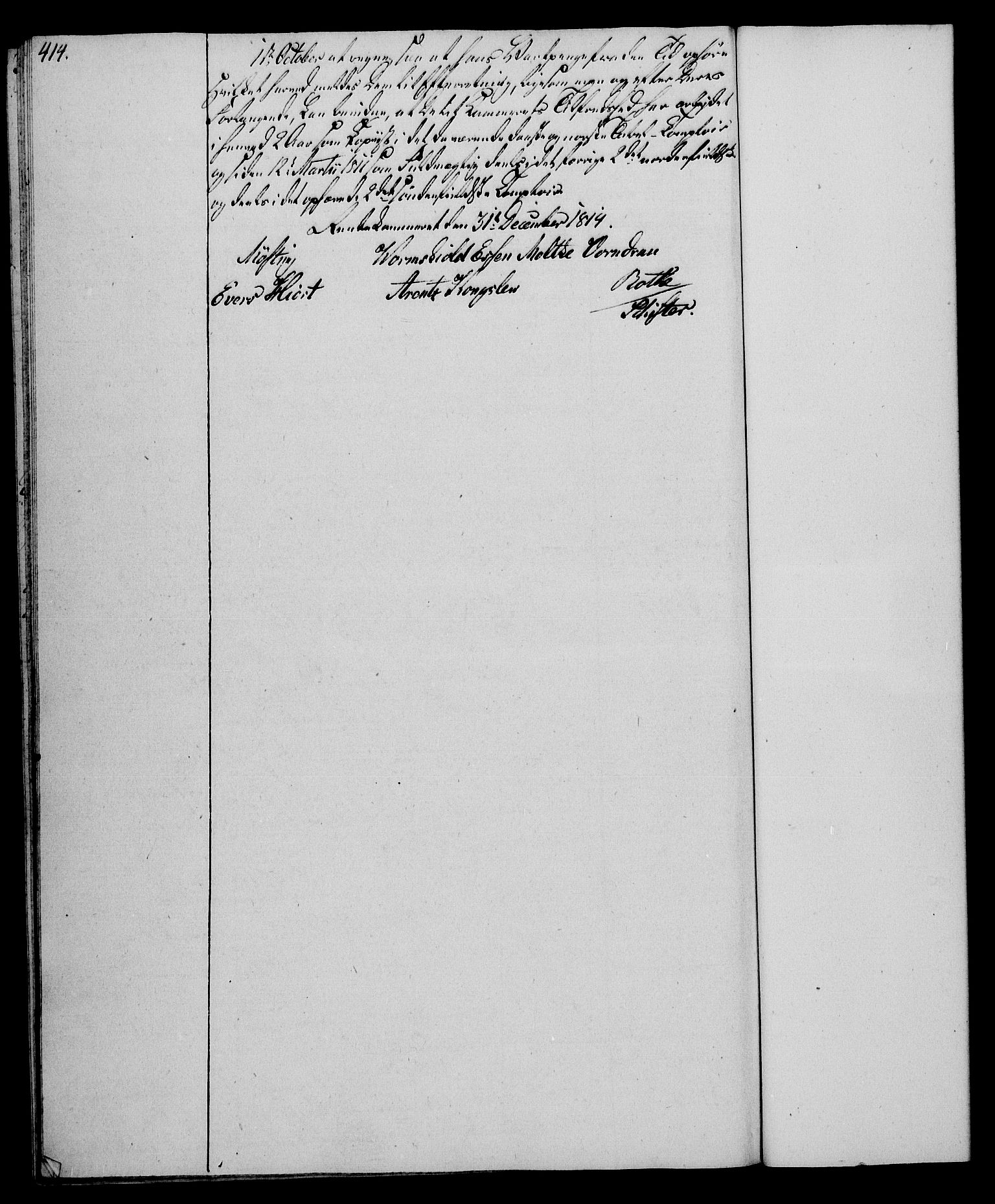 Rentekammeret, Kammerkanselliet, RA/EA-3111/G/Gg/Gga/L0020: Norsk ekspedisjonsprotokoll med register (merket RK 53.20), 1811-1814, s. 414