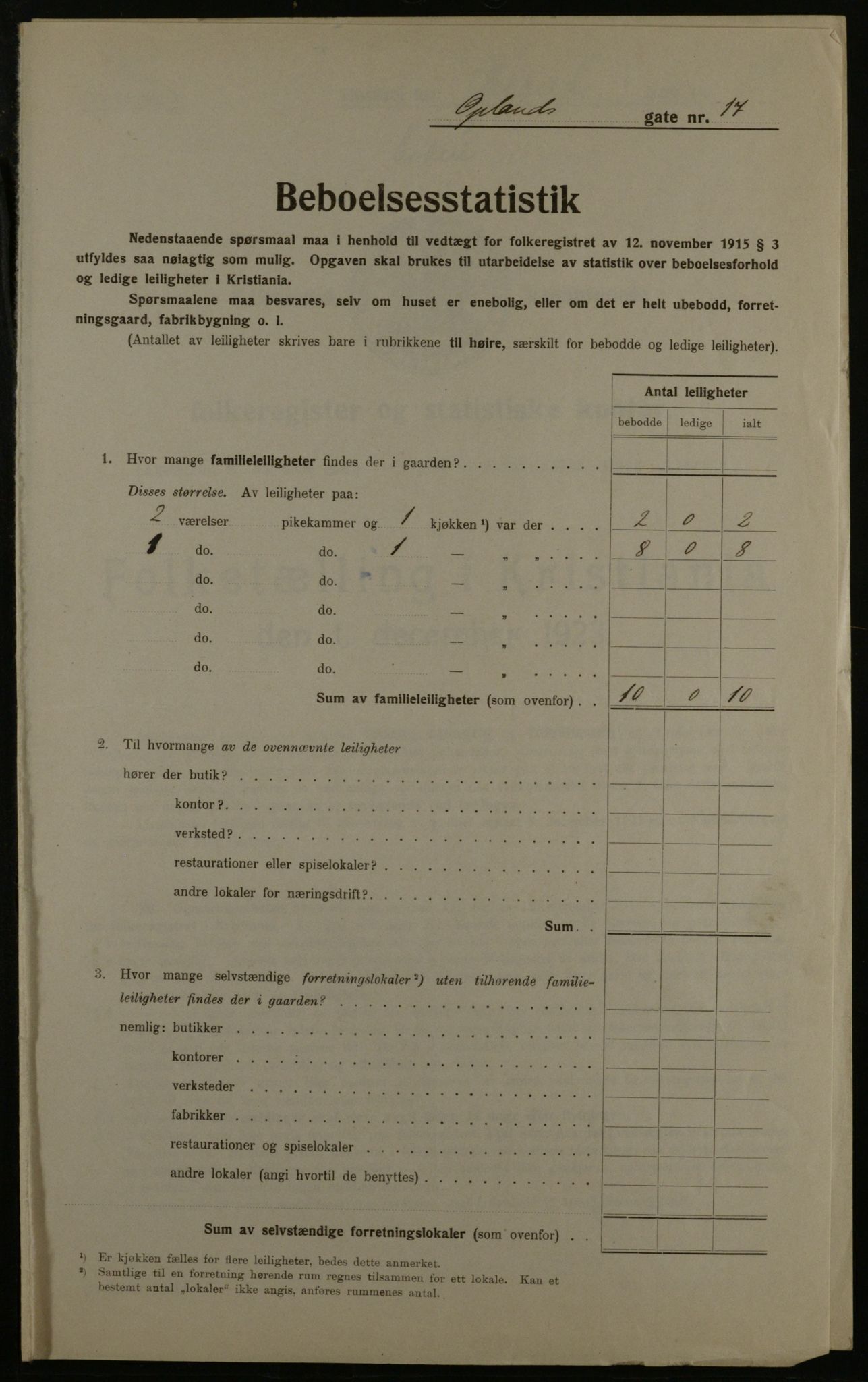 OBA, Kommunal folketelling 1.12.1923 for Kristiania, 1923, s. 83835