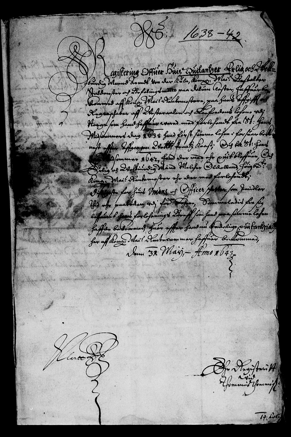 Rentekammeret inntil 1814, Reviderte regnskaper, Lensregnskaper, RA/EA-5023/R/Rb/Rbz/L0030: Nordlandenes len, 1638-1644