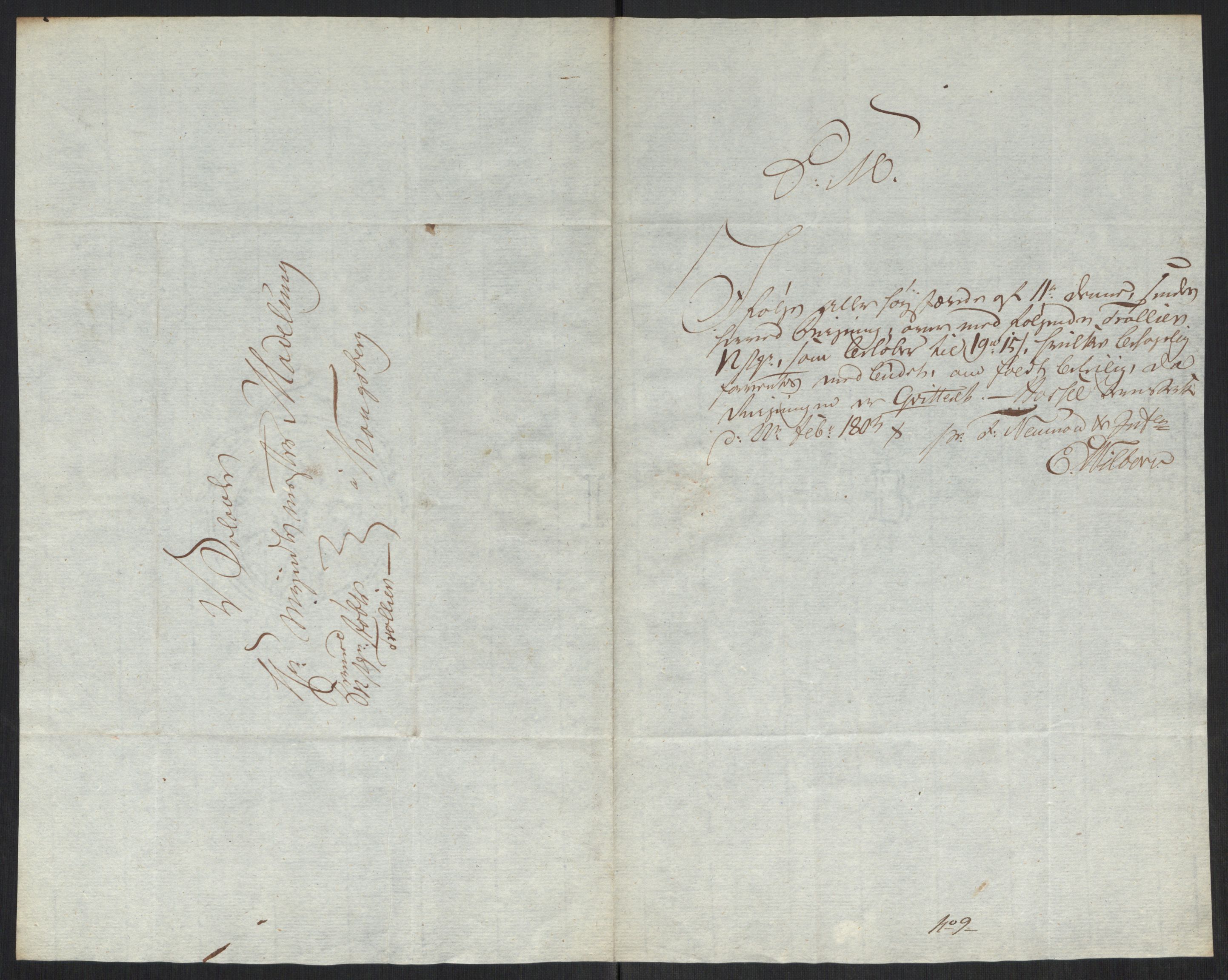 Rentekammeret inntil 1814, Realistisk ordnet avdeling, RA/EA-4070/Oa/L0008: [Y6]: Embetsbrev til myntmesteren på Kongsberg (1797-1806 og 1808-1813), 1797-1813, s. 154