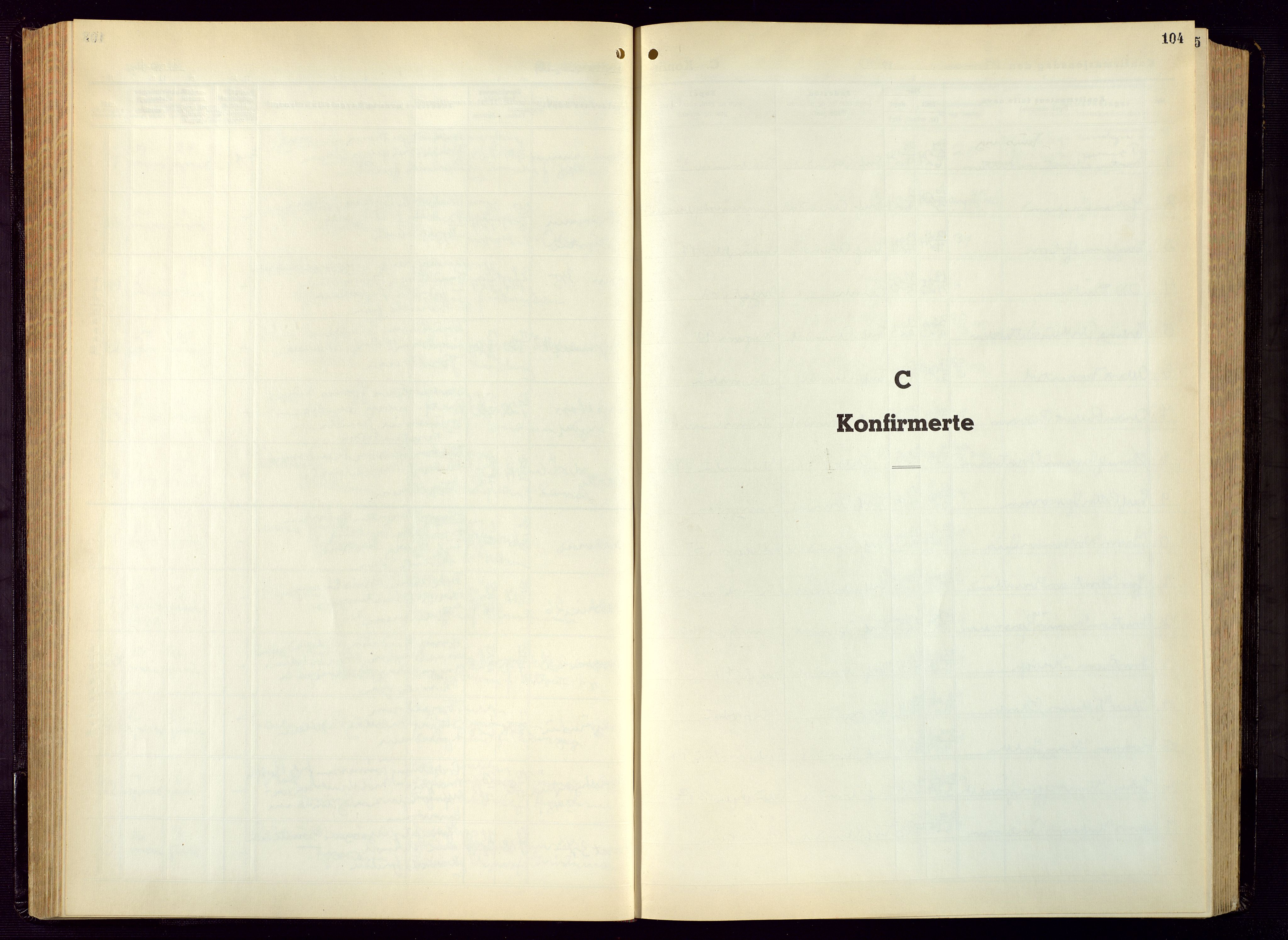Arendal sokneprestkontor, Trefoldighet, AV/SAK-1111-0040/F/Fb/L0009: Klokkerbok nr. B 9, 1940-1949, s. 104
