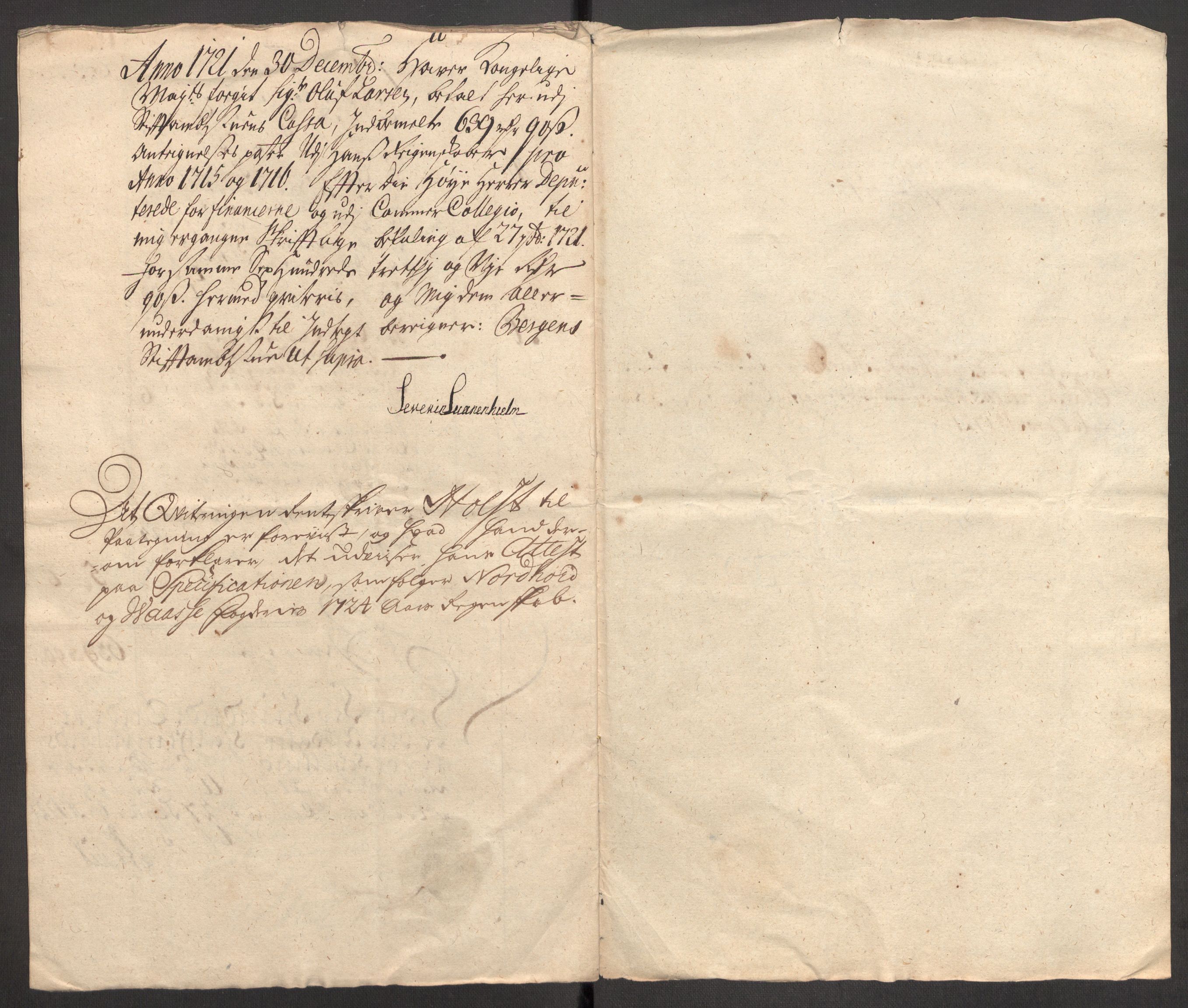 Rentekammeret inntil 1814, Reviderte regnskaper, Fogderegnskap, RA/EA-4092/R48/L3000: Fogderegnskap Sunnhordland og Hardanger, 1721, s. 430
