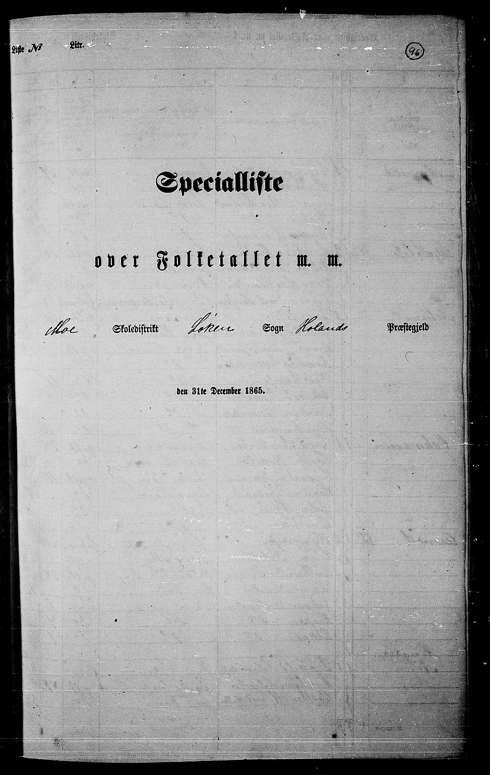 RA, Folketelling 1865 for 0221P Høland prestegjeld, 1865, s. 89