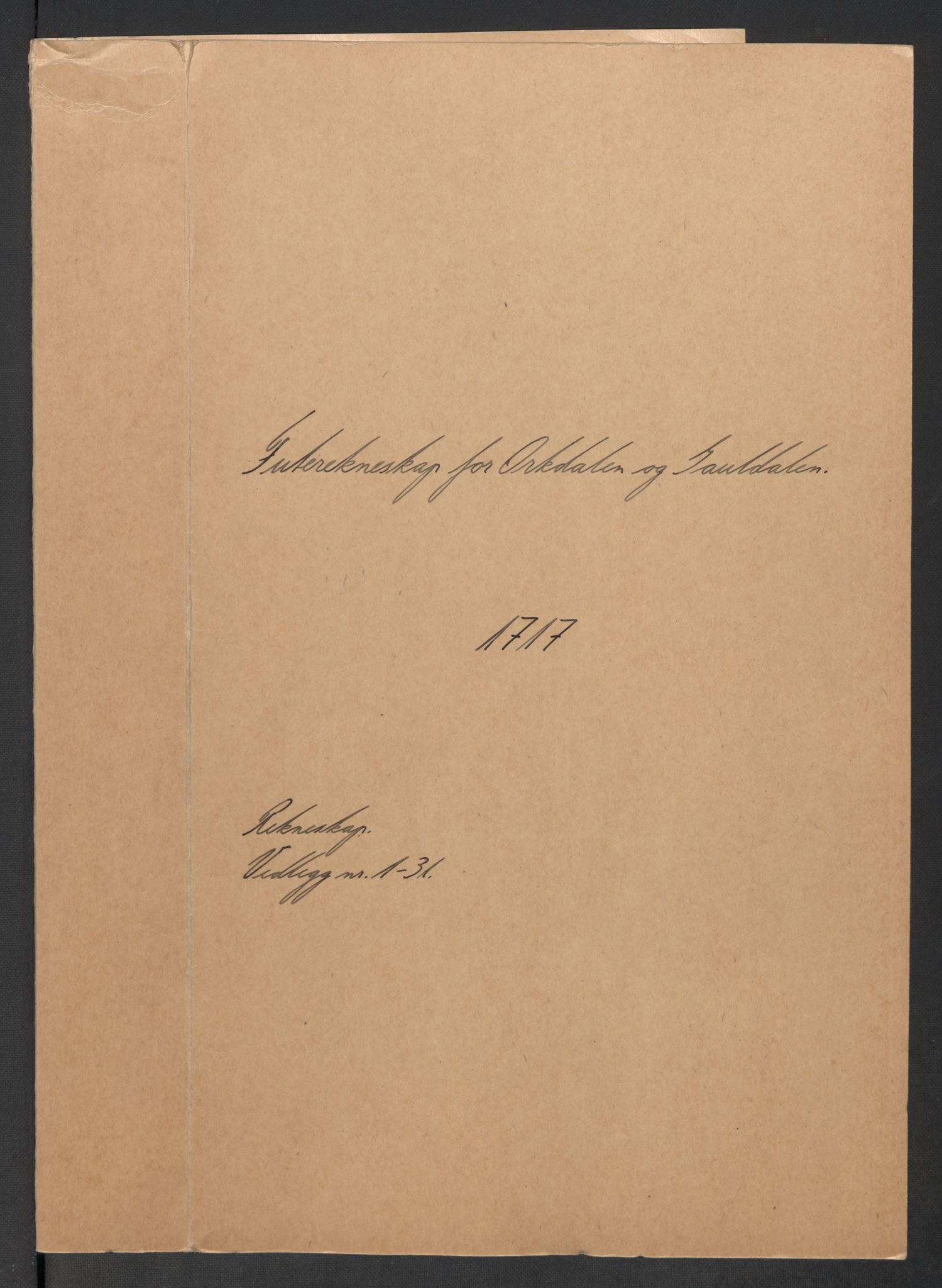 Rentekammeret inntil 1814, Reviderte regnskaper, Fogderegnskap, RA/EA-4092/R60/L3969: Fogderegnskap Orkdal og Gauldal, 1717, s. 2