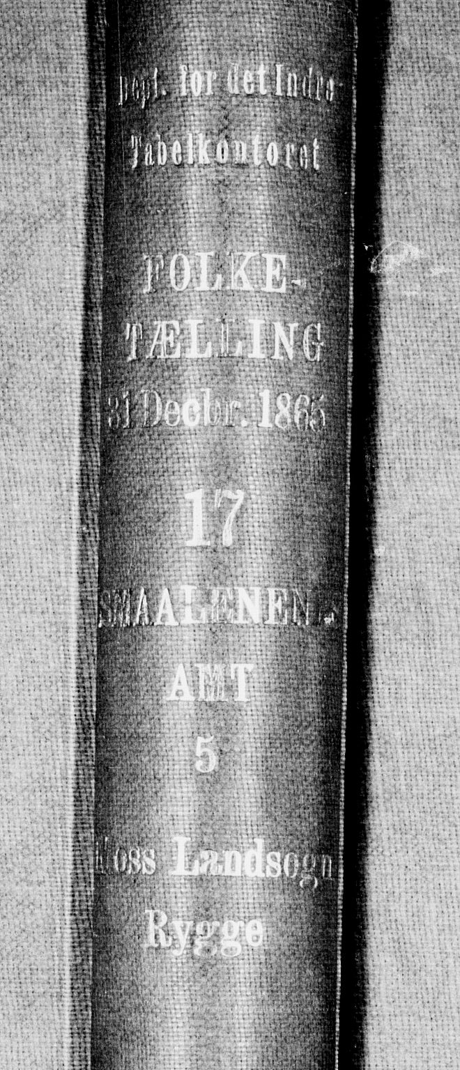 RA, Folketelling 1865 for 0194L Moss prestegjeld, Moss landsokn, 1865, s. 1