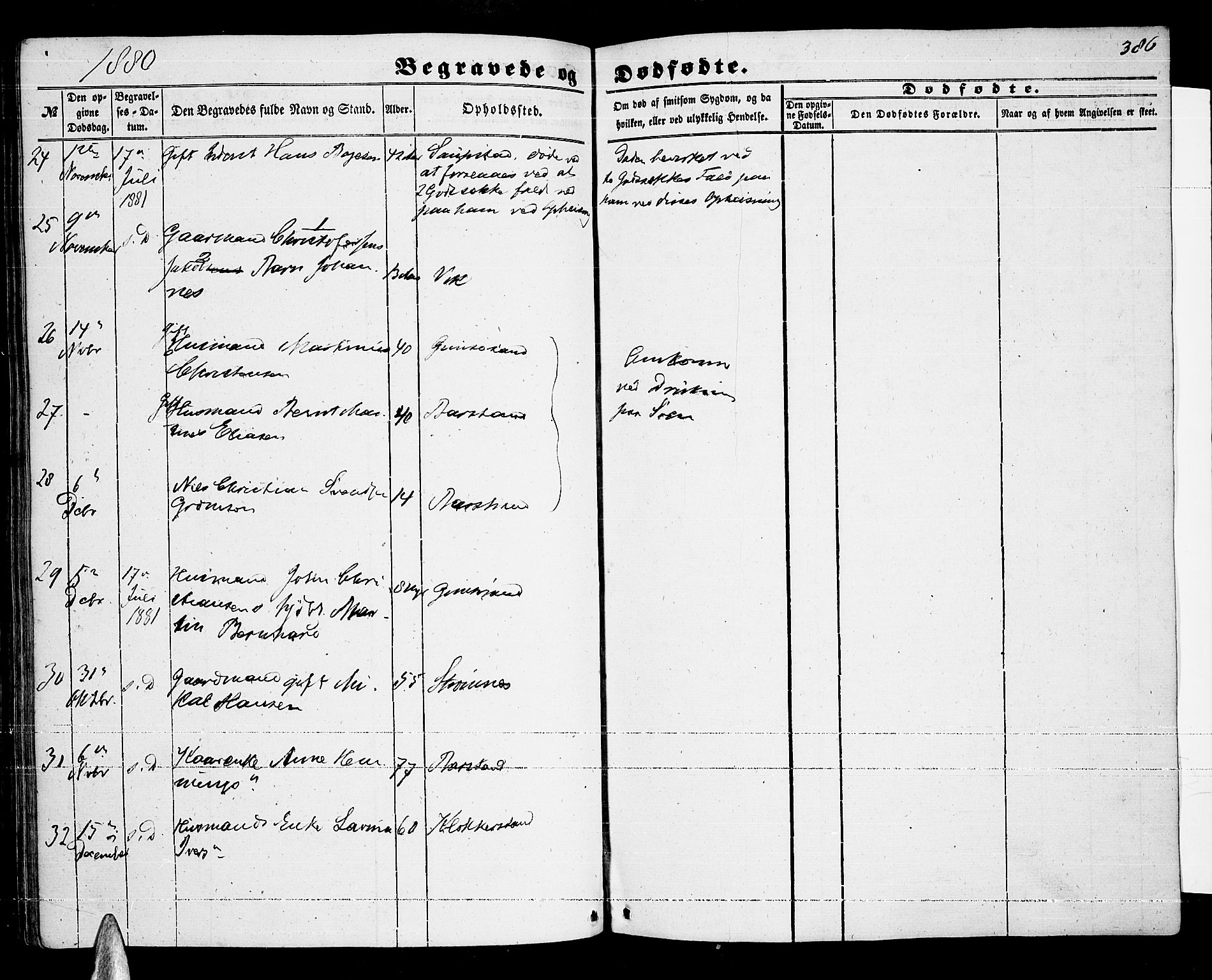 Ministerialprotokoller, klokkerbøker og fødselsregistre - Nordland, SAT/A-1459/876/L1102: Klokkerbok nr. 876C01, 1852-1886, s. 386