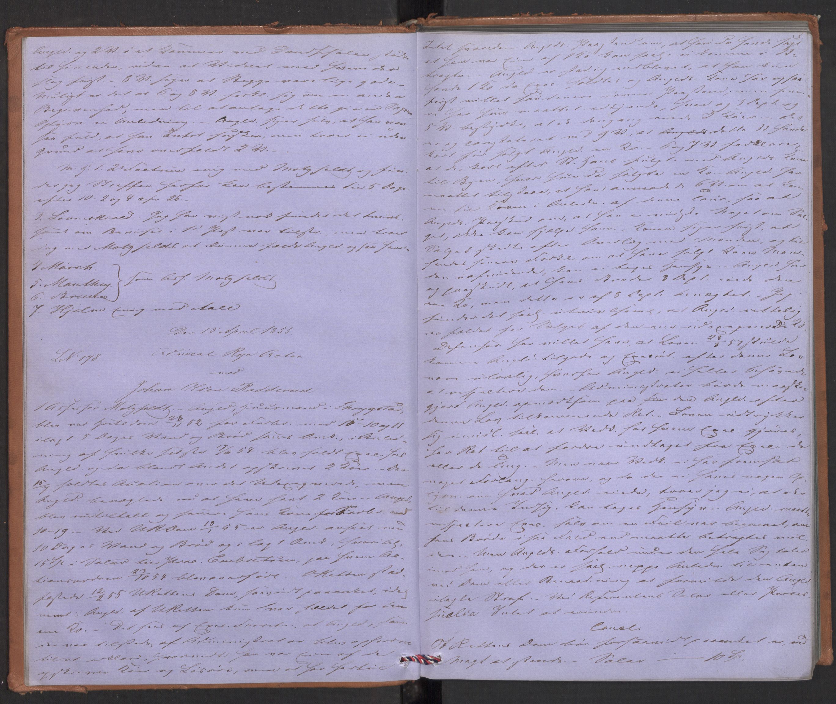 Høyesterett, AV/RA-S-1002/E/Eb/Eba/L0046/0003: Voteringsprotokoller / Voteringsprotokoll, 1855, s. 7b-8a
