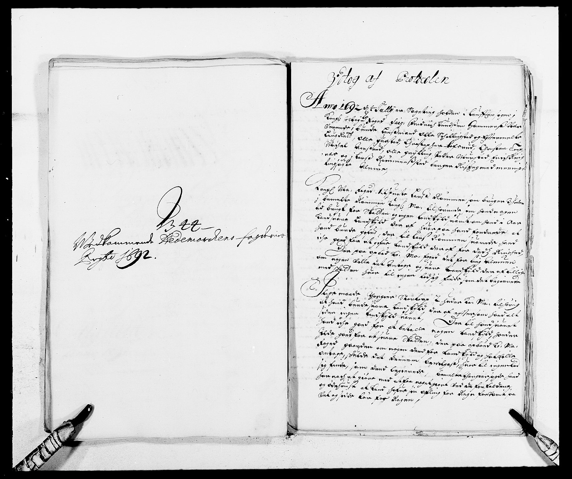 Rentekammeret inntil 1814, Reviderte regnskaper, Fogderegnskap, AV/RA-EA-4092/R16/L1032: Fogderegnskap Hedmark, 1689-1692, s. 150