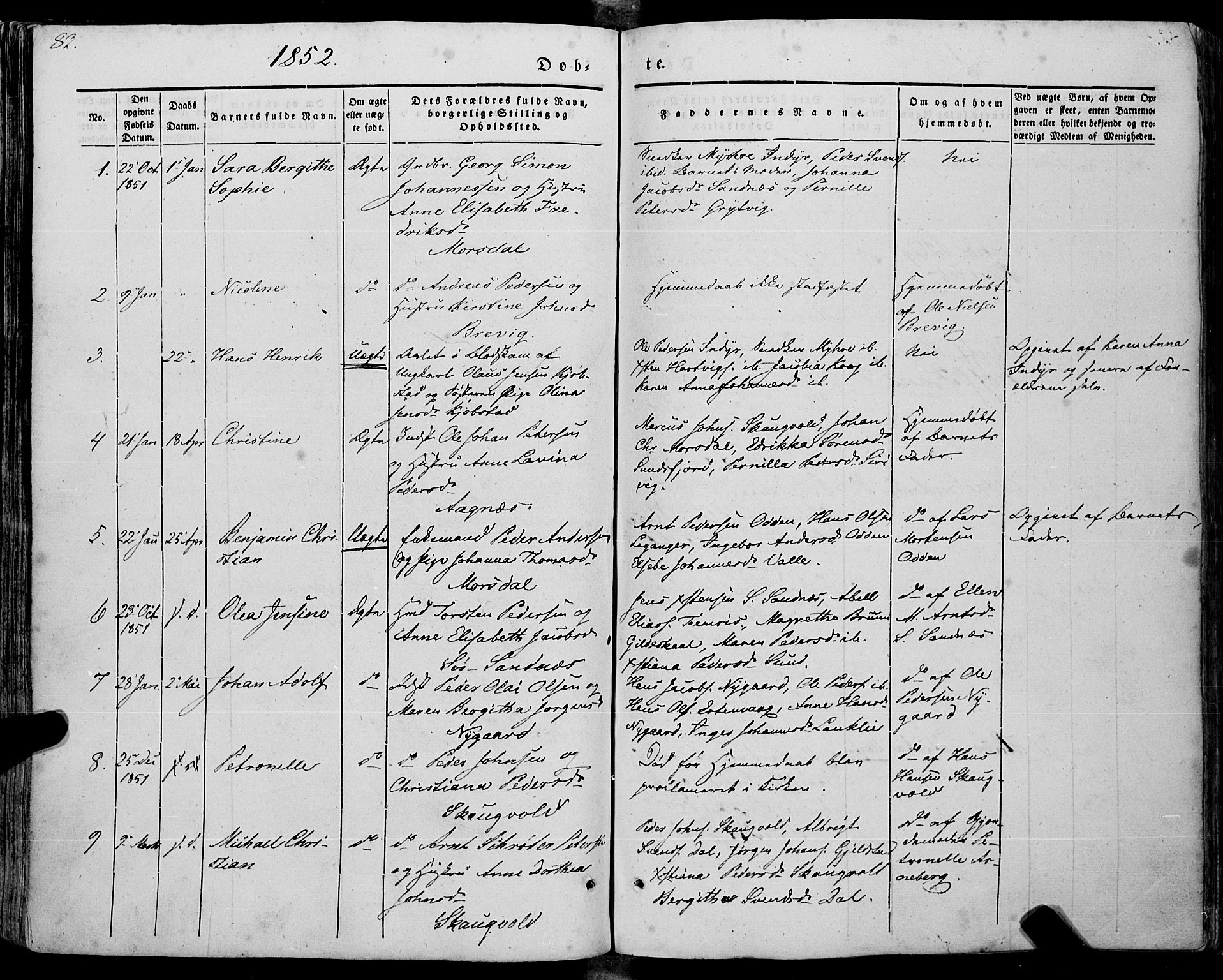 Ministerialprotokoller, klokkerbøker og fødselsregistre - Nordland, AV/SAT-A-1459/805/L0097: Ministerialbok nr. 805A04, 1837-1861, s. 83