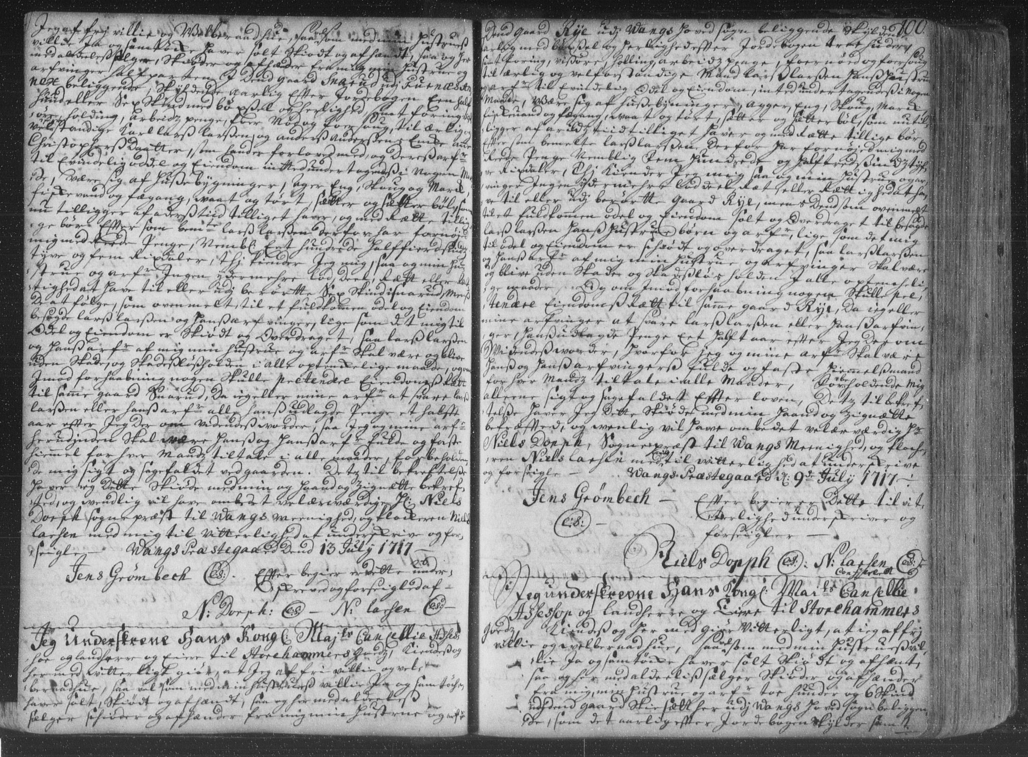 Hedemarken sorenskriveri, SAH/TING-034/H/Hb/L0002: Pantebok nr. 2, 1713-1723, s. 100