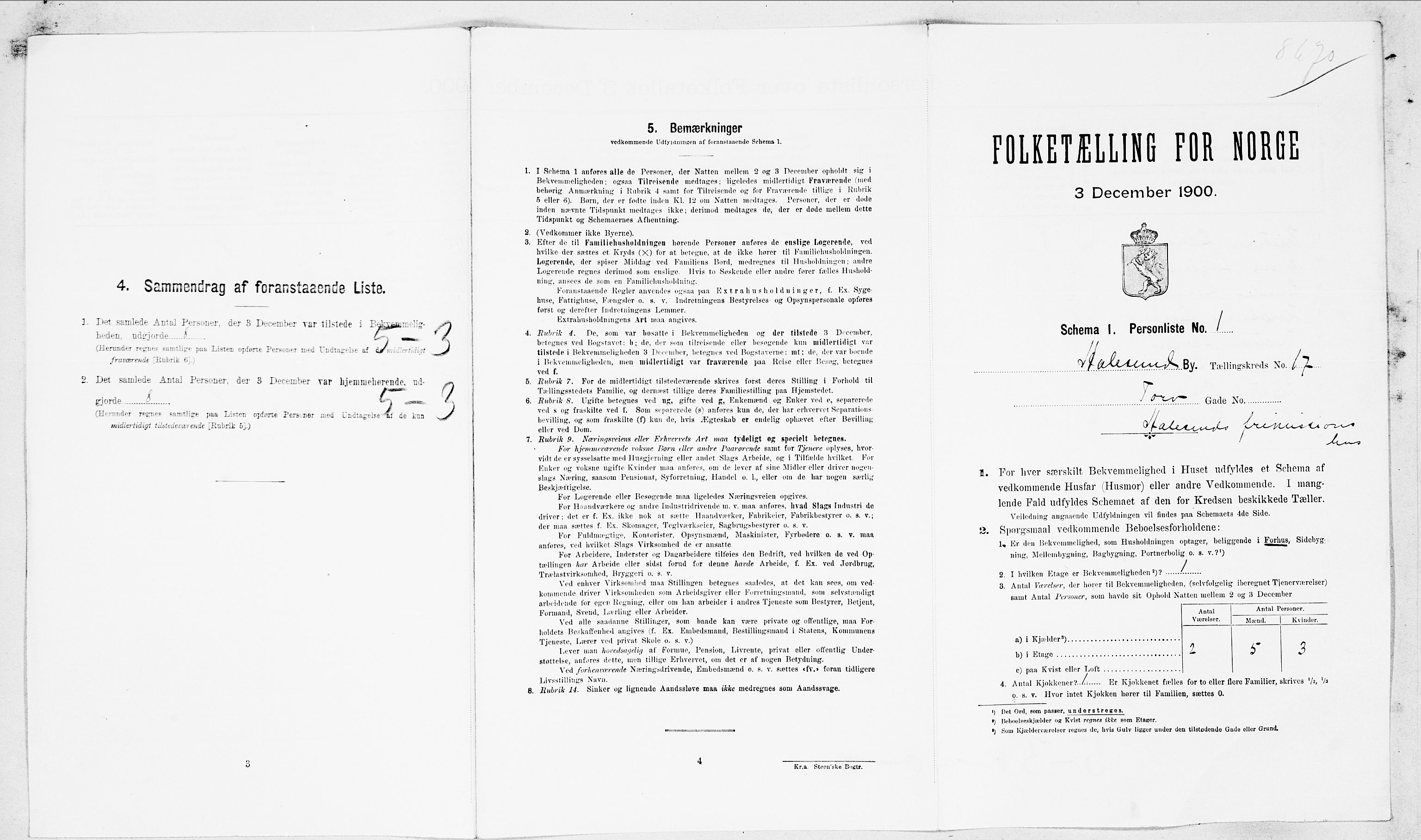 SAT, Folketelling 1900 for 1501 Ålesund kjøpstad, 1900, s. 4153