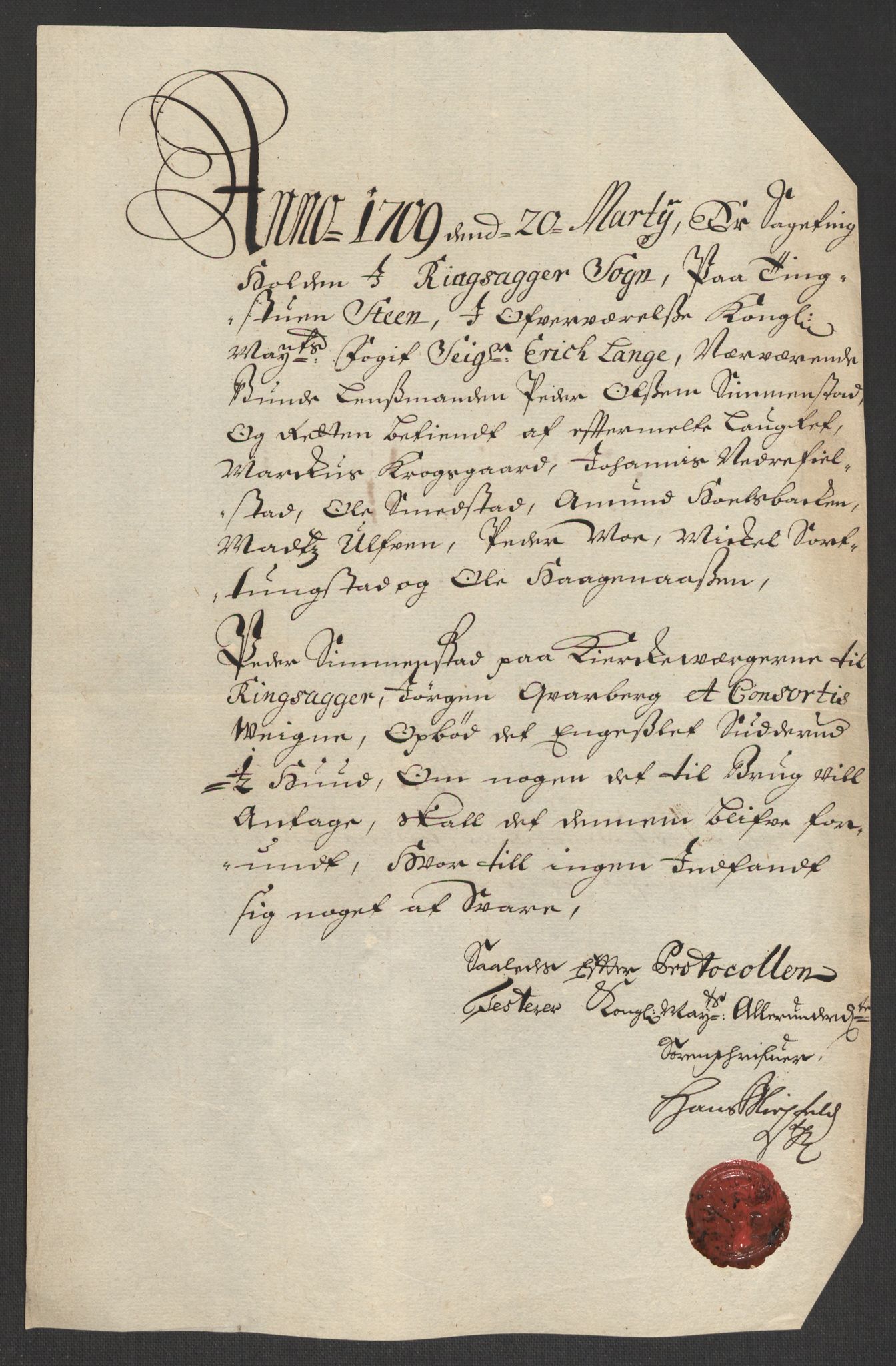 Rentekammeret inntil 1814, Reviderte regnskaper, Fogderegnskap, RA/EA-4092/R16/L1045: Fogderegnskap Hedmark, 1709, s. 289