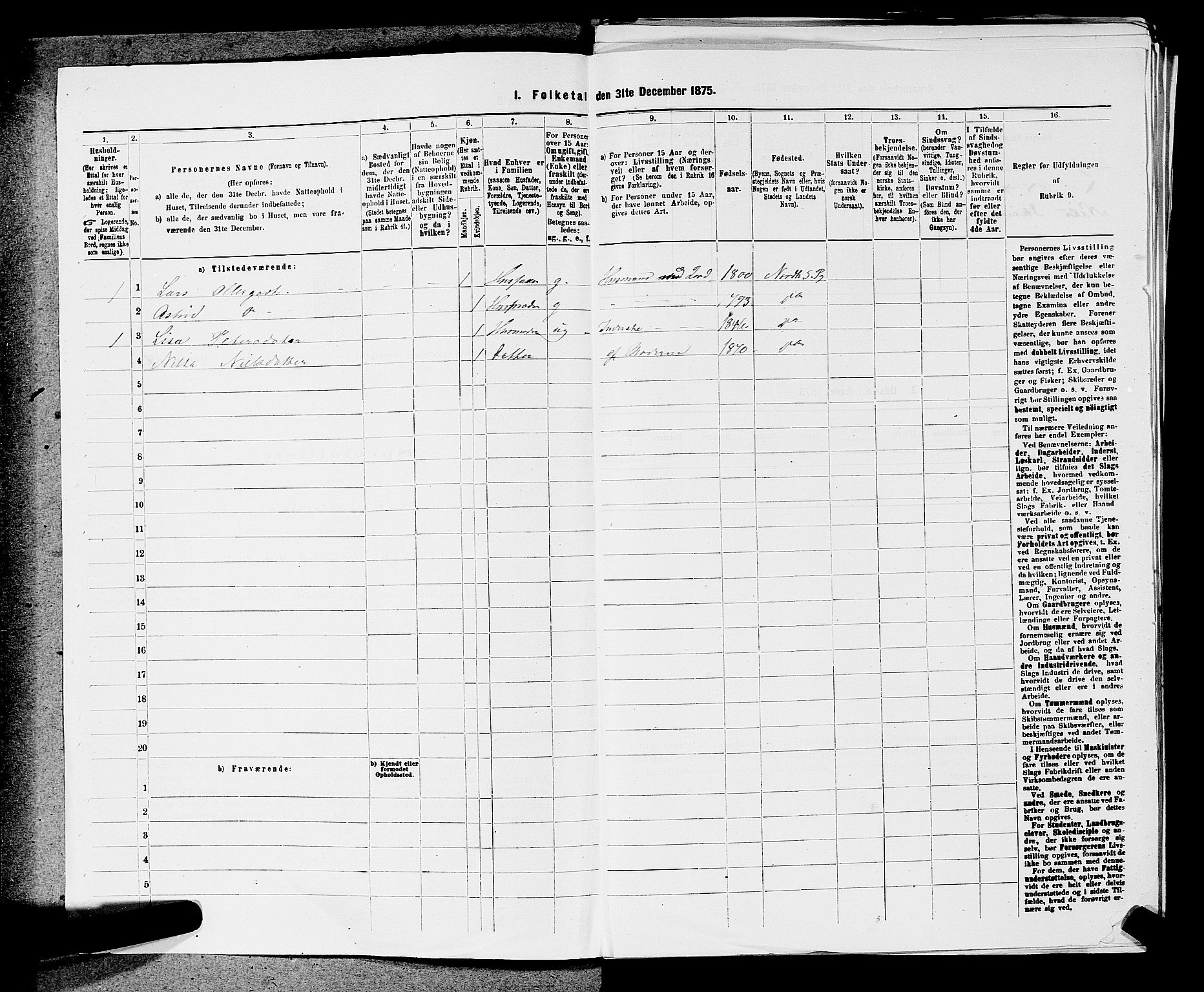 SAKO, Folketelling 1875 for 0613L Norderhov prestegjeld, Norderhov sokn, Haug sokn og Lunder sokn, 1875, s. 1499