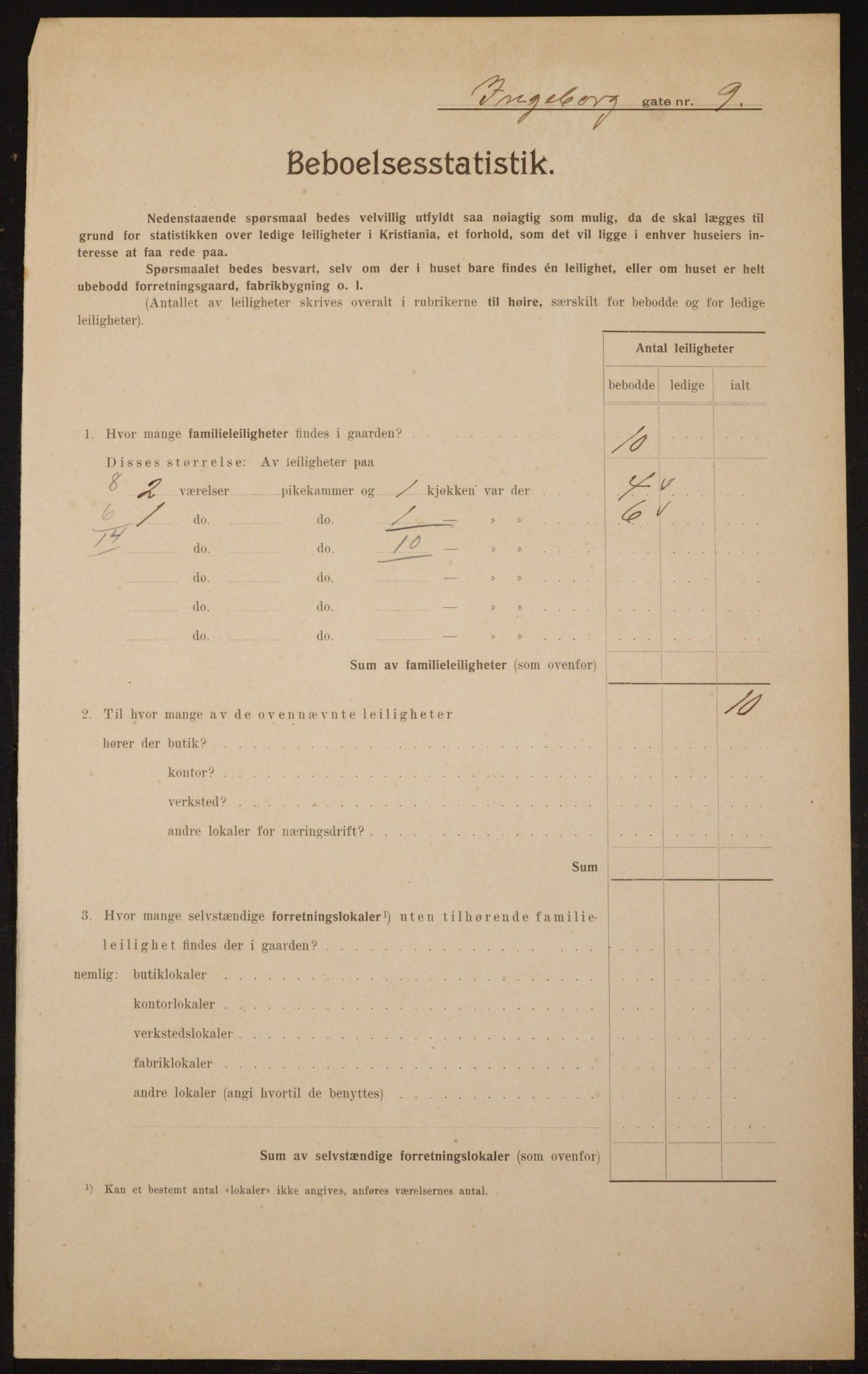 OBA, Kommunal folketelling 1.2.1910 for Kristiania, 1910, s. 42853