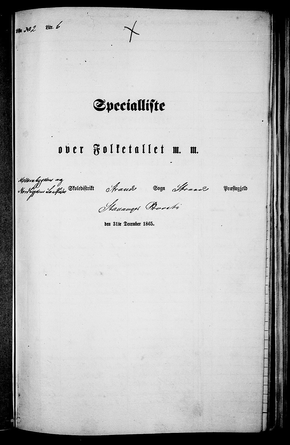 RA, Folketelling 1865 for 1130P Strand prestegjeld, 1865, s. 35