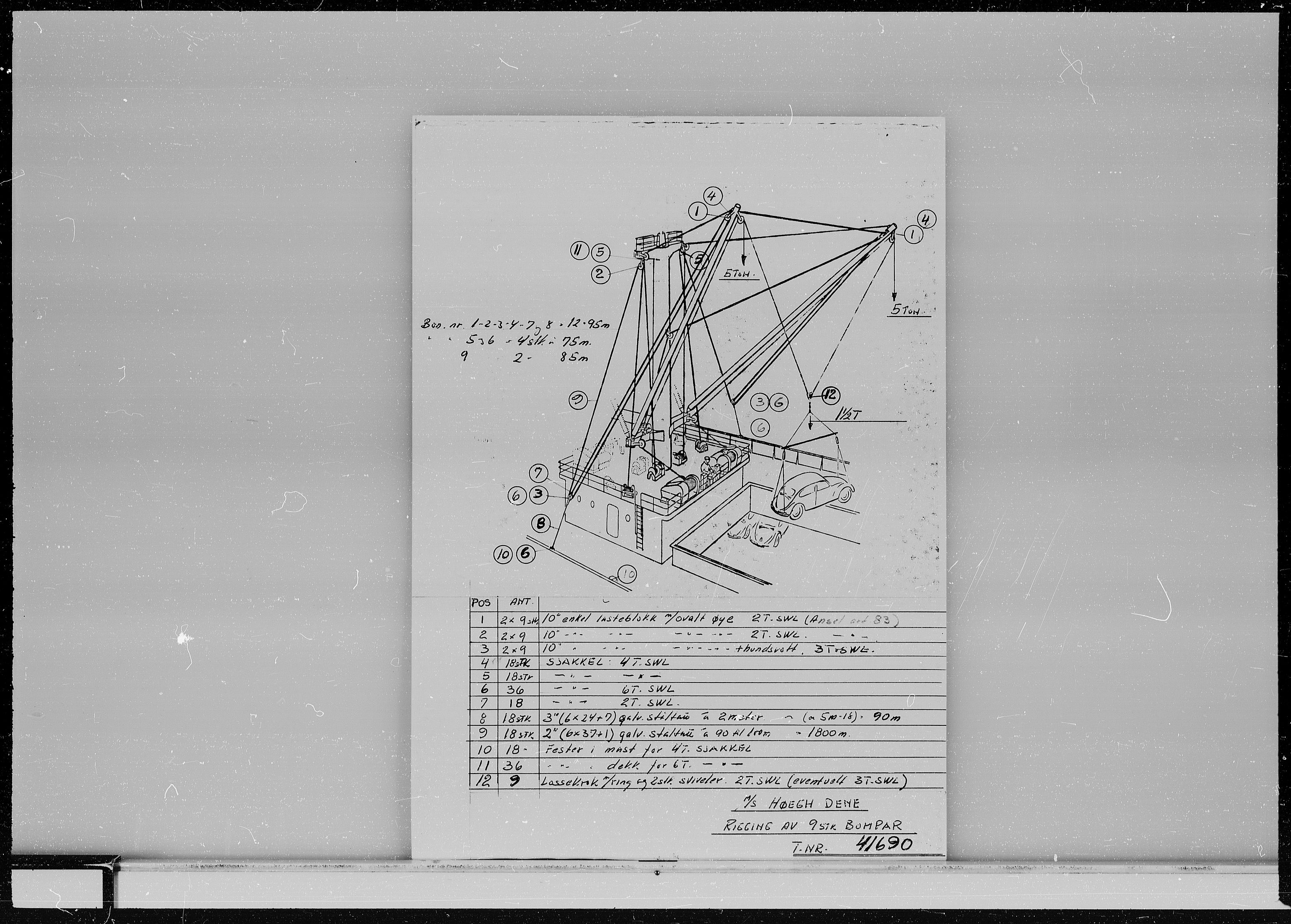 Kristiansand Mekaniske Verksted, AV/SAK-D/0612/G/Ga/L0006/0002: Reprofoto av tegninger m.m. / 36 mm mikrofilmruller, reprofoto av skipstegninger, byggenr. 134-212, s. 3