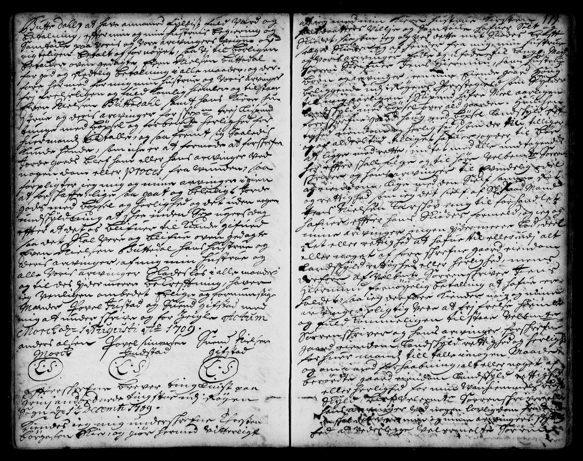 Lier, Røyken og Hurum sorenskriveri, AV/SAKO-A-89/G/Ga/Gaa/L0001: Pantebok nr. I, 1701-1725, s. 179