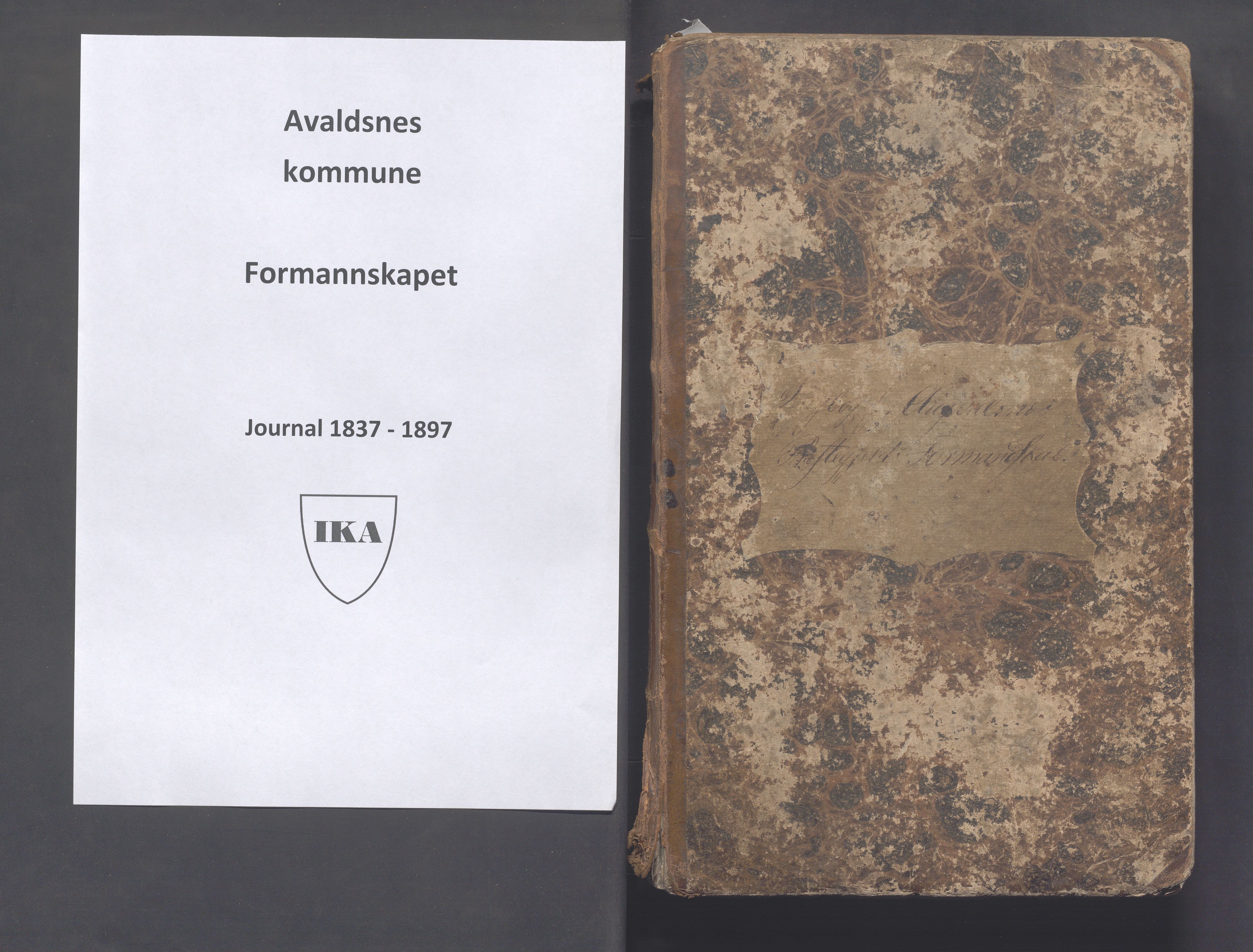 Avaldsnes kommune - Formannskapet, IKAR/K-101651/C/Ca/L0001: Dagbok , 1837-1897