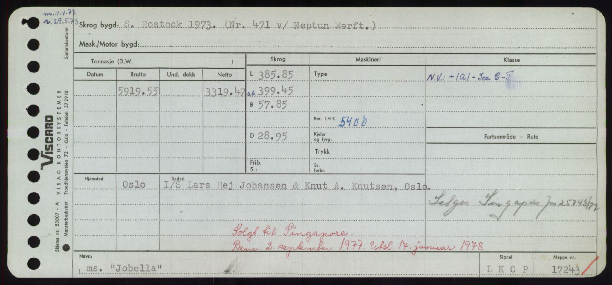 Sjøfartsdirektoratet med forløpere, Skipsmålingen, AV/RA-S-1627/H/Hd/L0019: Fartøy, J, s. 423