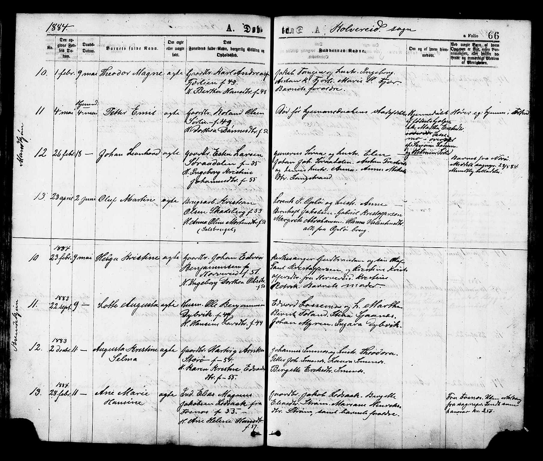 Ministerialprotokoller, klokkerbøker og fødselsregistre - Nord-Trøndelag, AV/SAT-A-1458/780/L0642: Ministerialbok nr. 780A07 /1, 1874-1885, s. 66