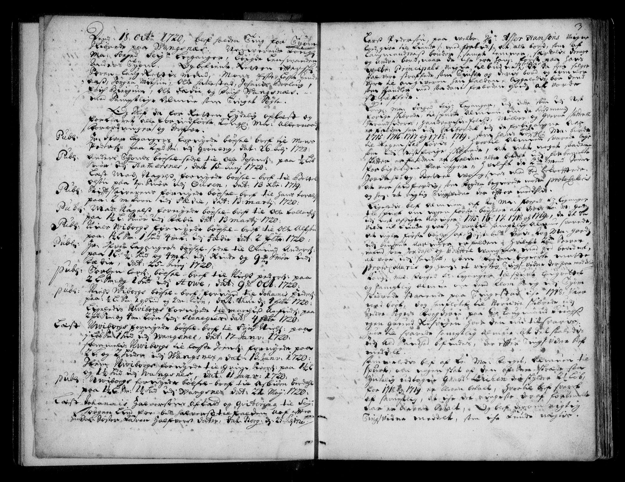 Ytre Sogn tingrett, AV/SAB-A-2601/1/F/Fa/L0029: Tingbok (justisprotokoll), 1721-1725, s. 2b-3a