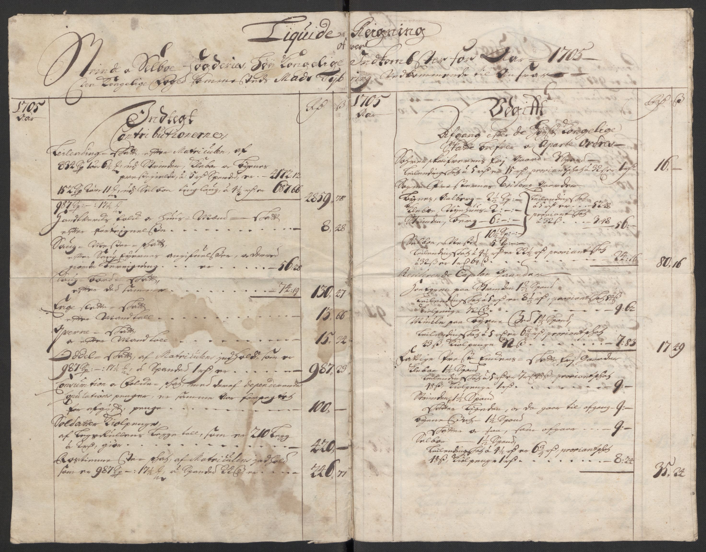 Rentekammeret inntil 1814, Reviderte regnskaper, Fogderegnskap, RA/EA-4092/R61/L4109: Fogderegnskap Strinda og Selbu, 1704-1706, s. 292